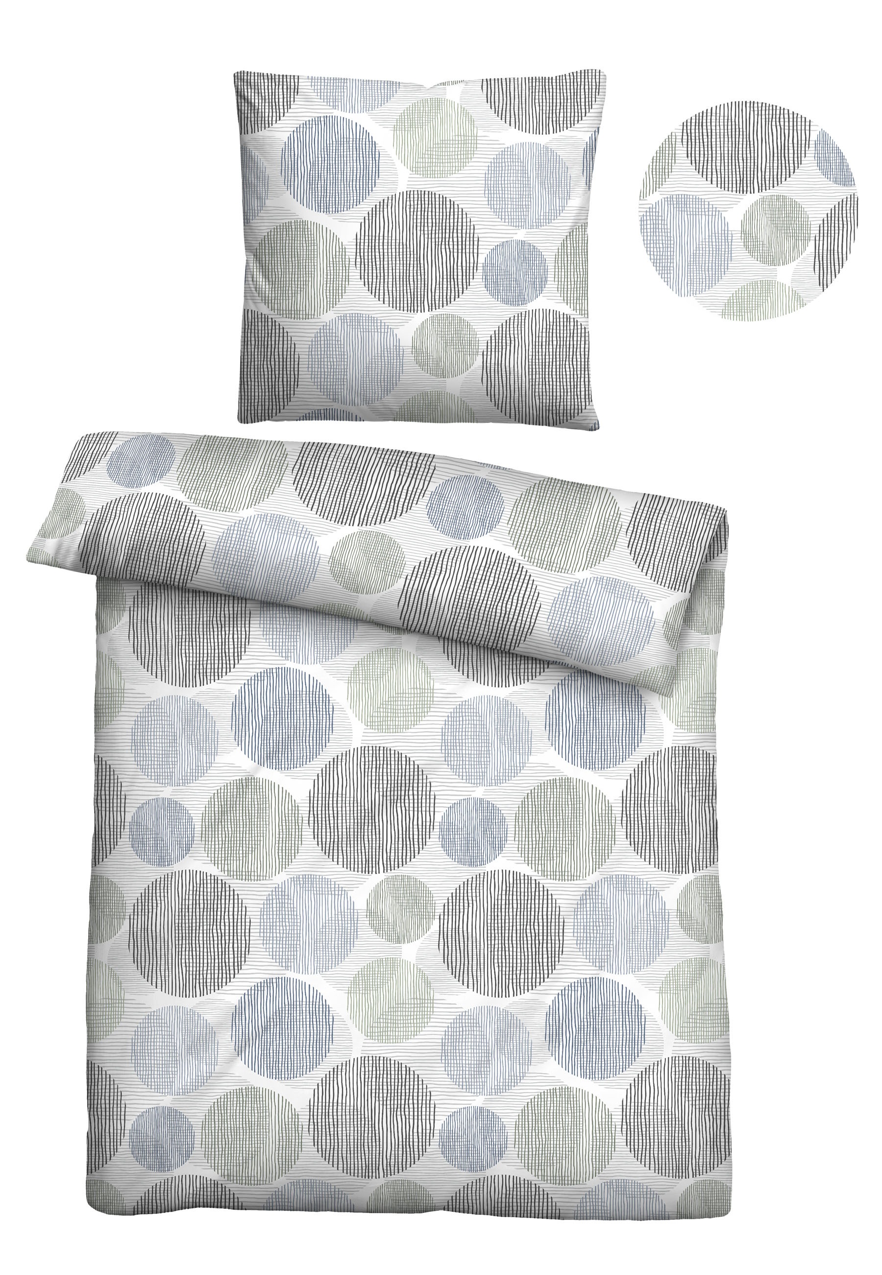 Castell - Markenbettwäsche Bettwäsche »0560988« 2 Stk. tlg. feiner Glanz + weicher Griff, pflegeleicht, ganzjährig einsetzbar, RV