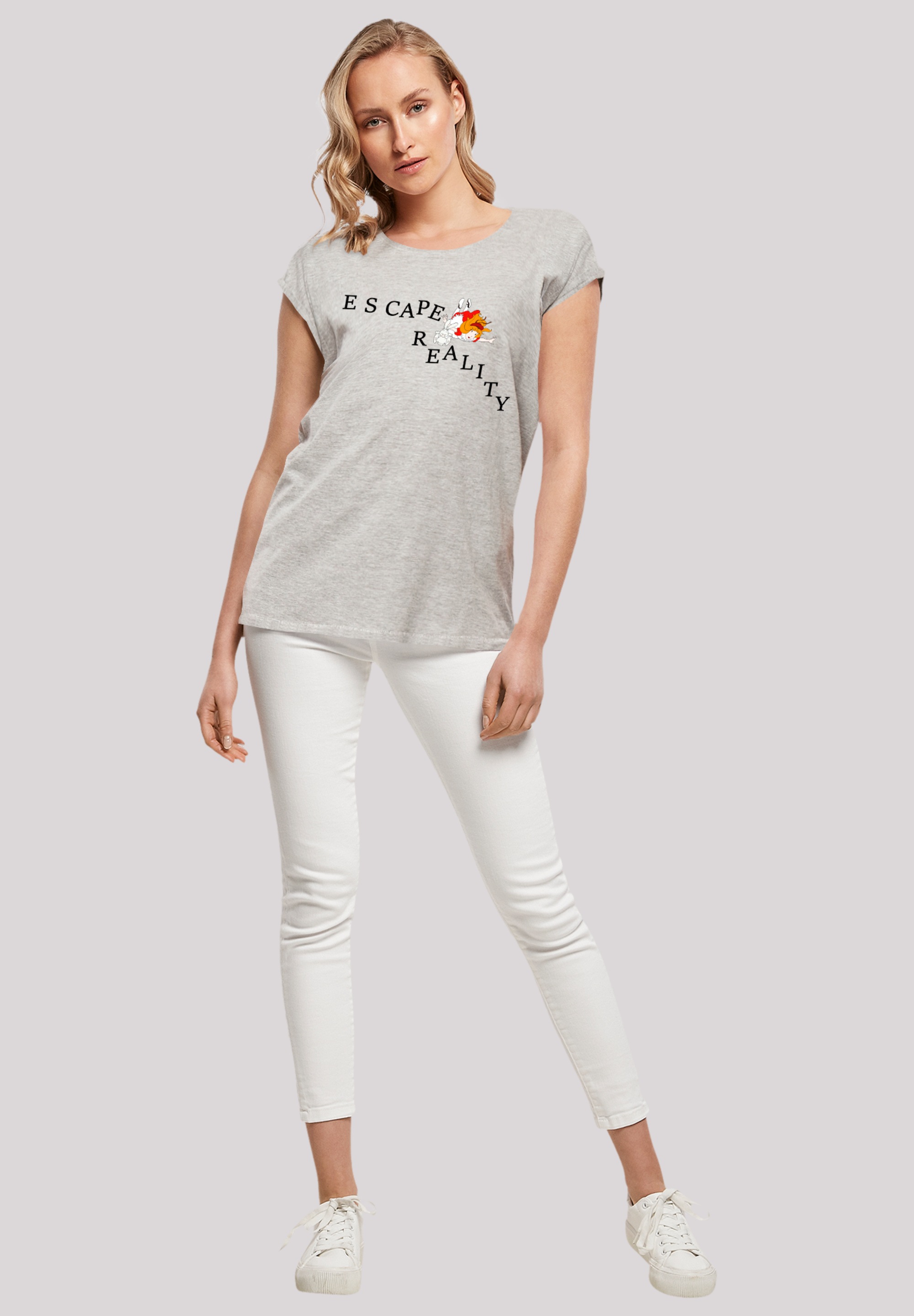 F4NT4STIC T-Shirt »Alice im Wunderland Escape Reality Falling«, Retro, Heroes of Childhood, TV Serie