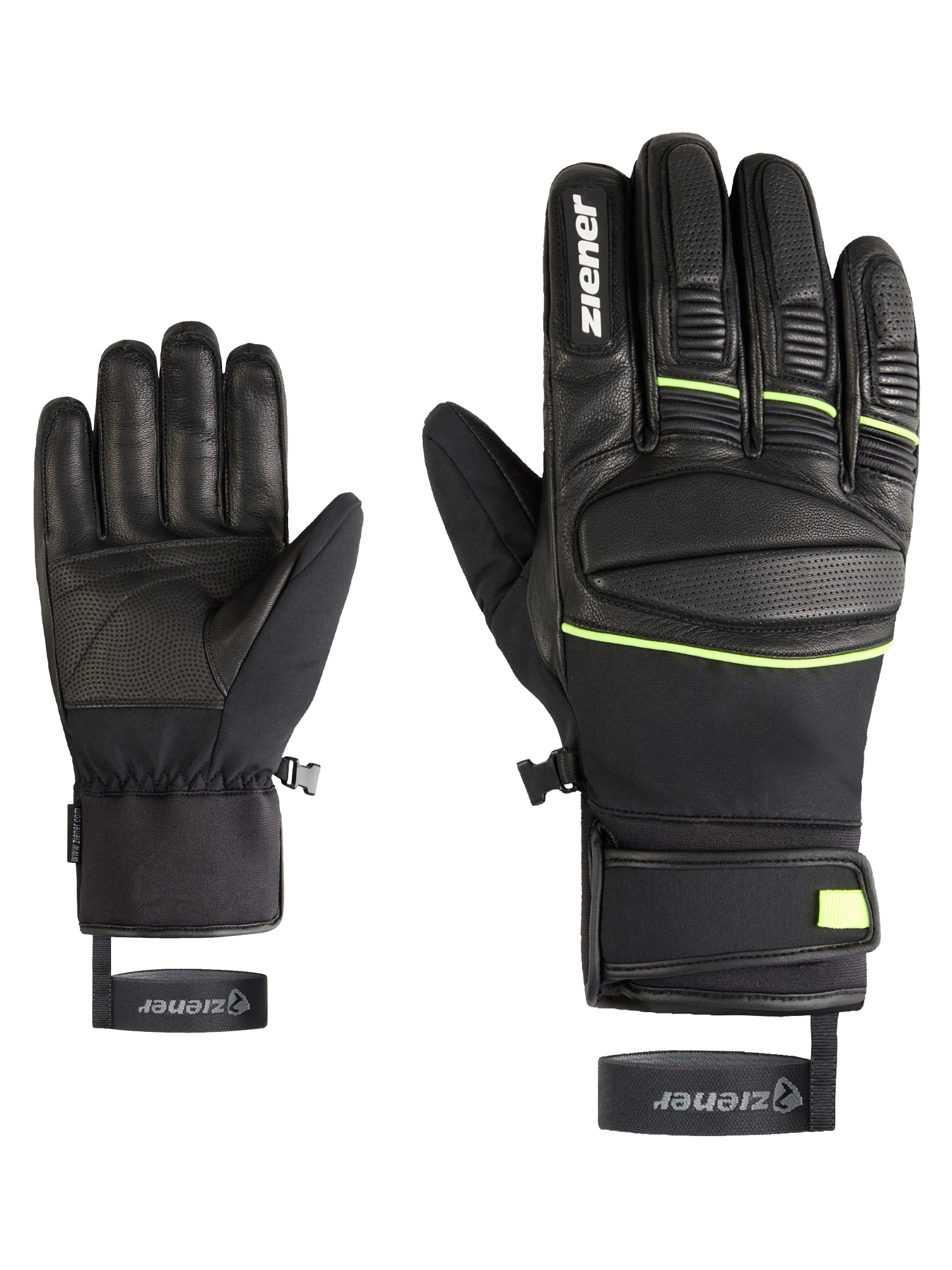 Ziener Skihandschuhe "GOMIN-Z AQUASHIELD" wasserdicht, winddicht, atmungsaktiv, Lederinnenhand