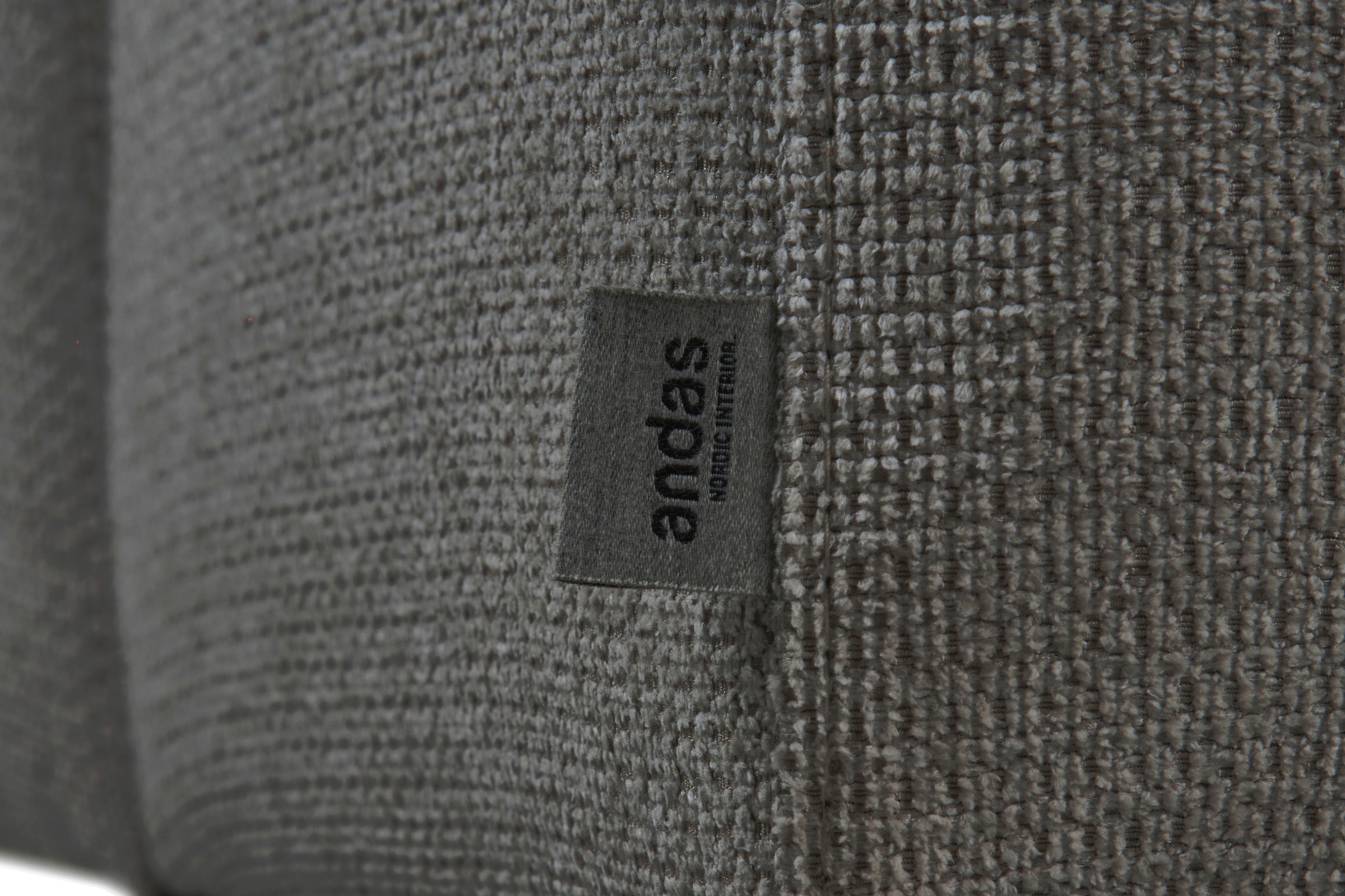andas 3-Sitzer »Linkka, Breite 237 cm«, in einem weichen Chenille-Stoff, mit Wellenunterfederung