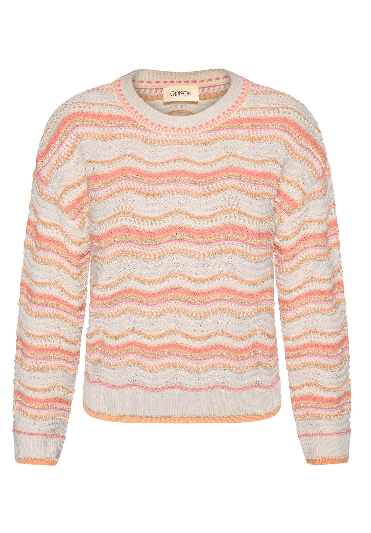 Cartoon Strickpullover »Damen mit Rundhalsausschnitt« 1 tlg.