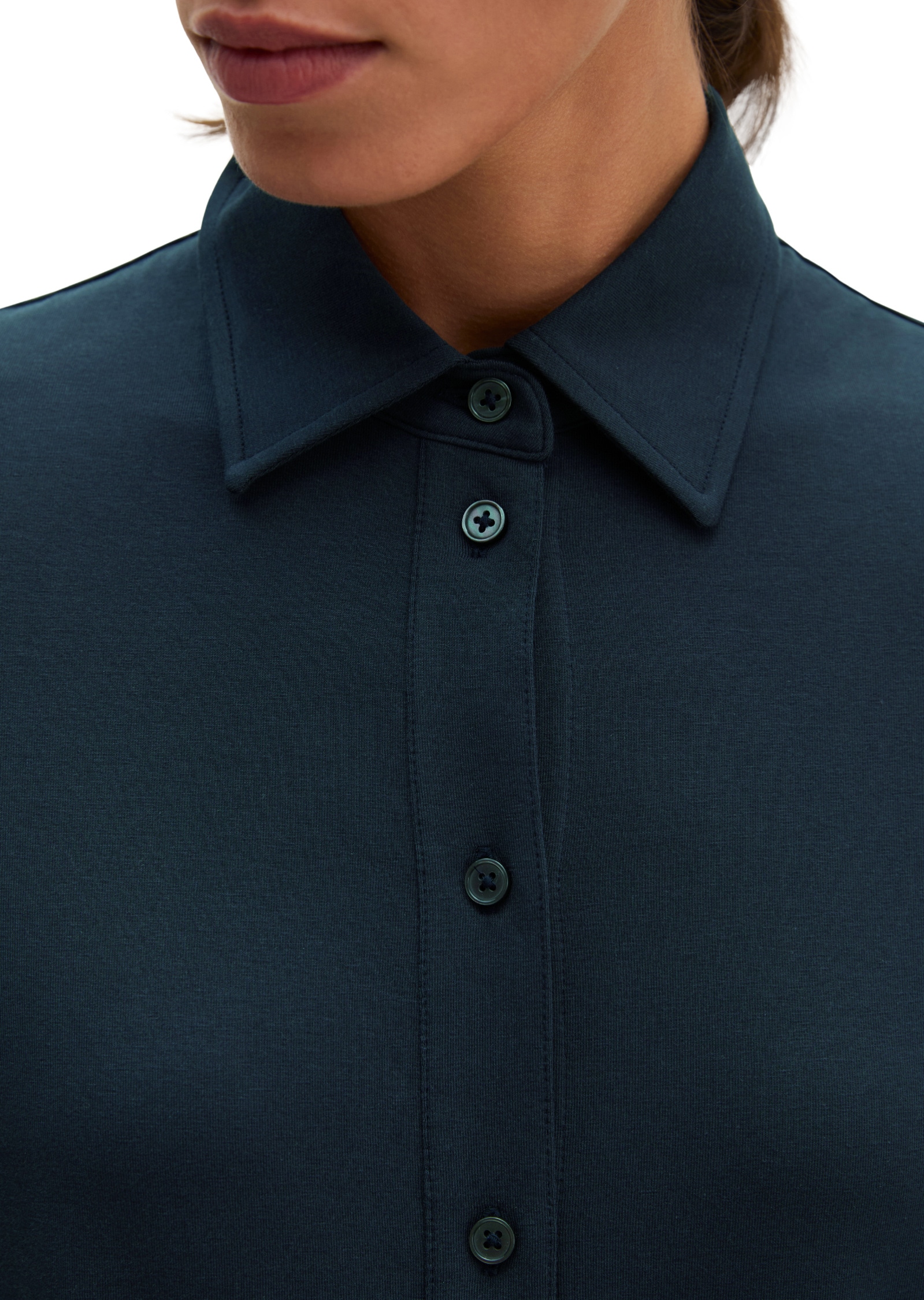 Marc O'Polo Langarmbluse »aus Single Jersey mit Paper-Finish«