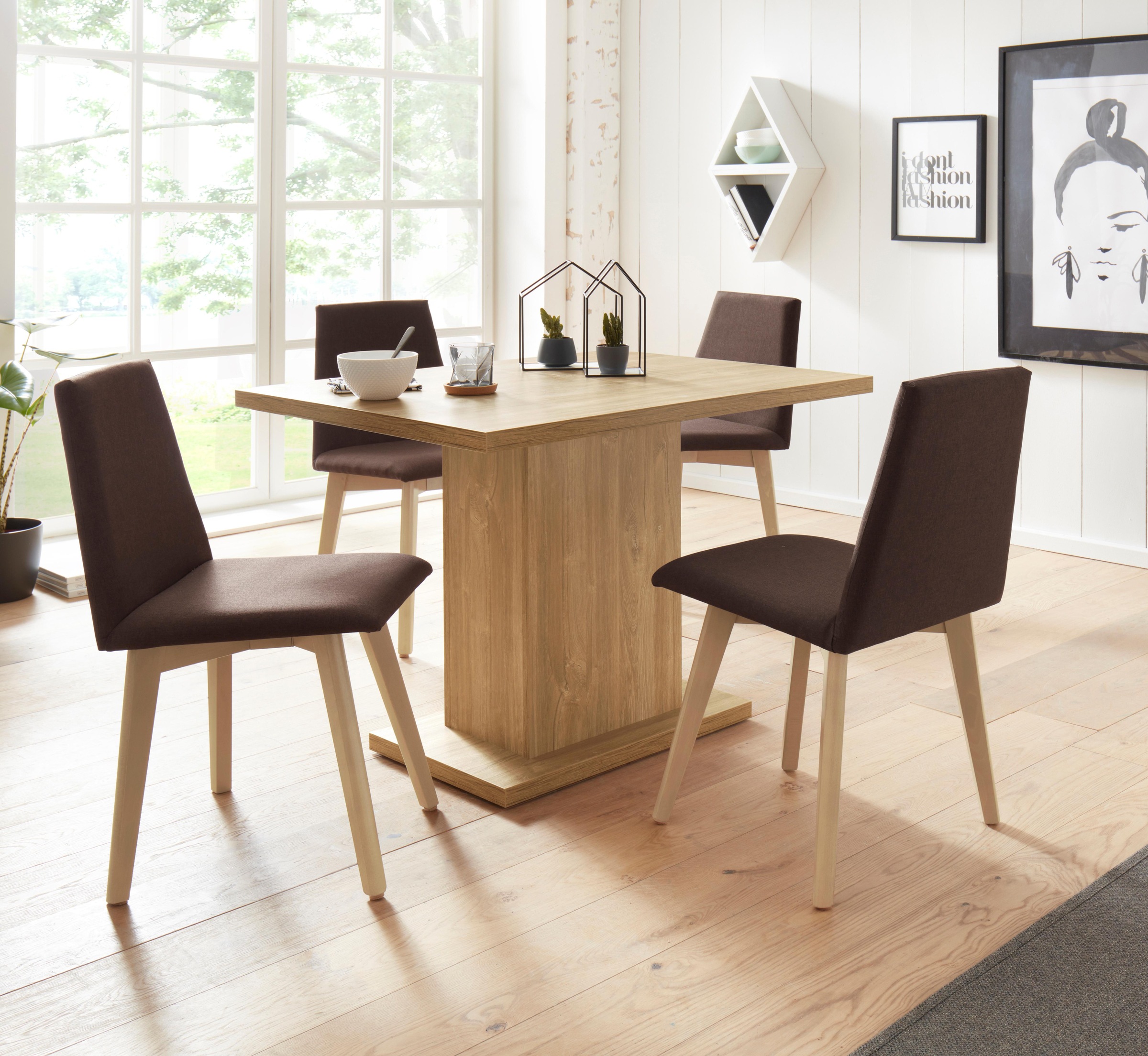 Home affaire Säulen-Esstisch »Zelle«, Breite 110 cm