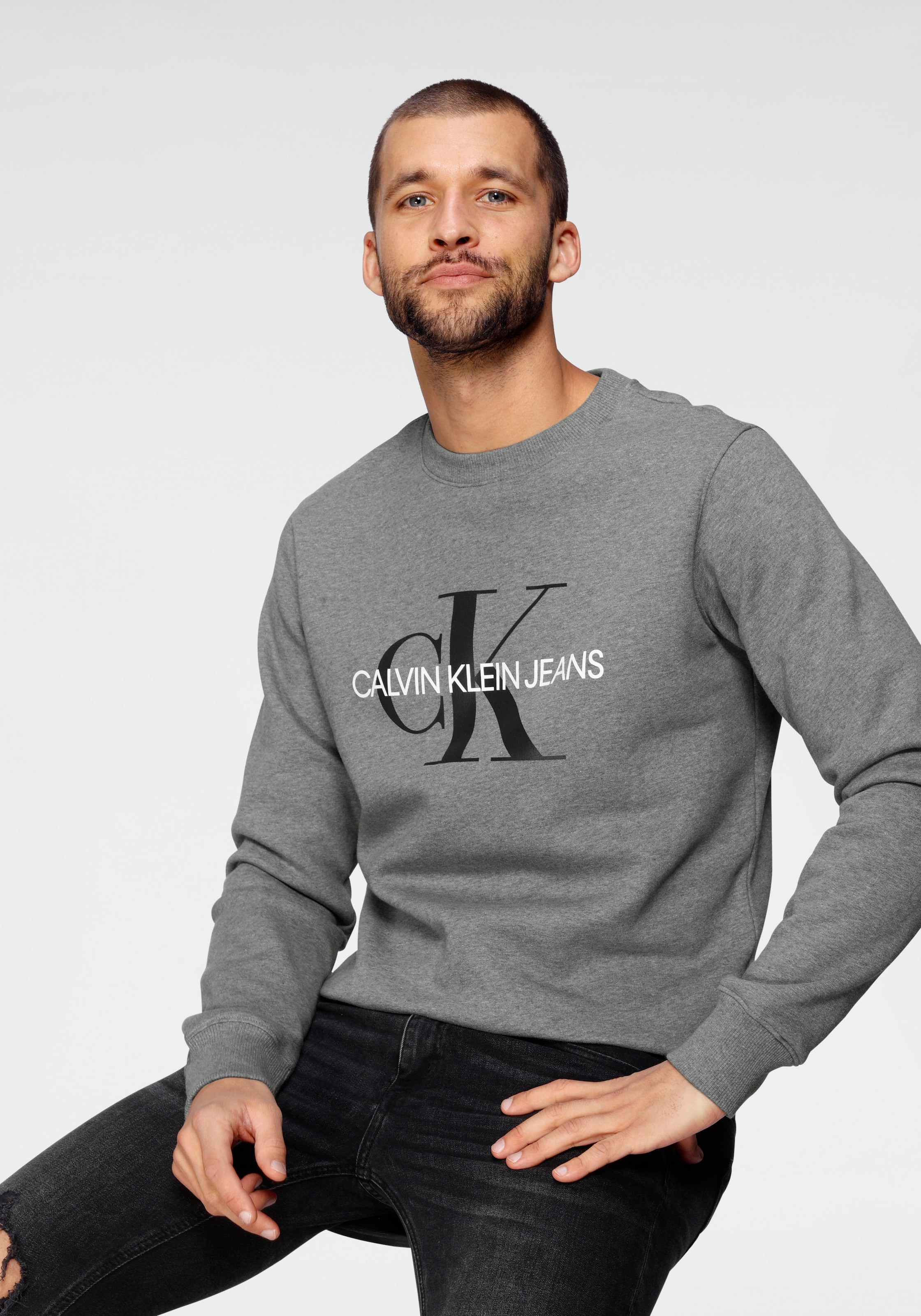 Calvin Klein Jeans Sweatshirt »ICONIC CREWNECK« | bestellen BAUR MONOGRAM ▷