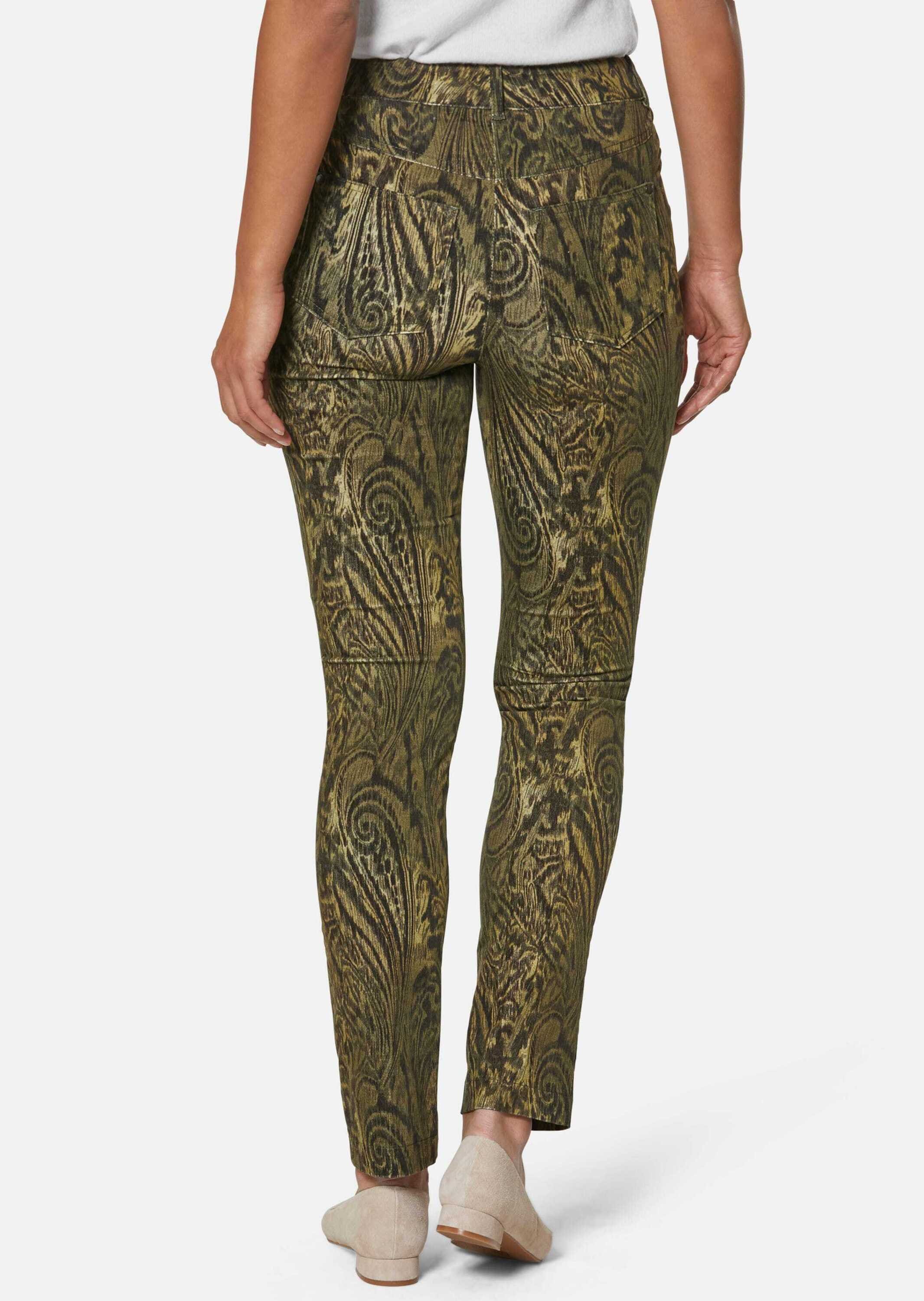 MADELEINE Stoffhose »Hose Paisley-Hose in samtiger Stretch-Qualität«
