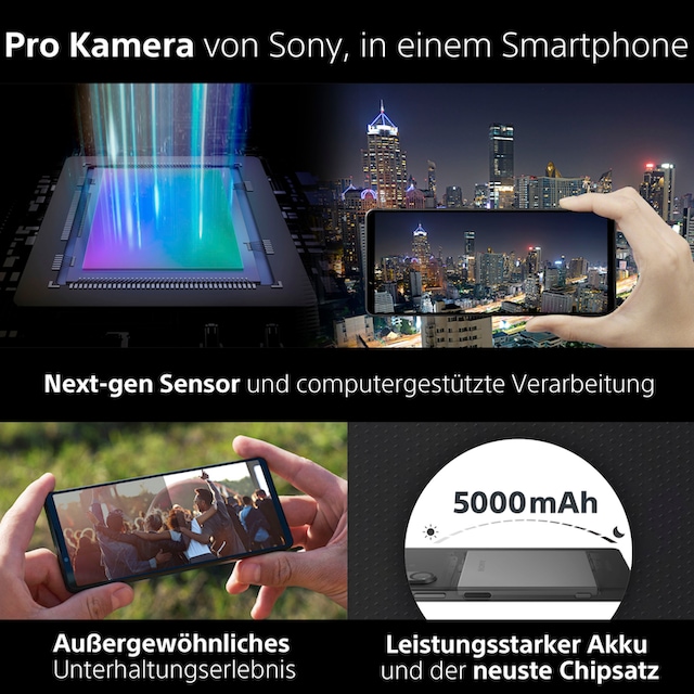 cm/6,5 Zoll, 16,5 52 Smartphone Sony MP Khaki-Grün, | Speicherplatz, »XPERIA 1V«, 256 GB BAUR Kamera