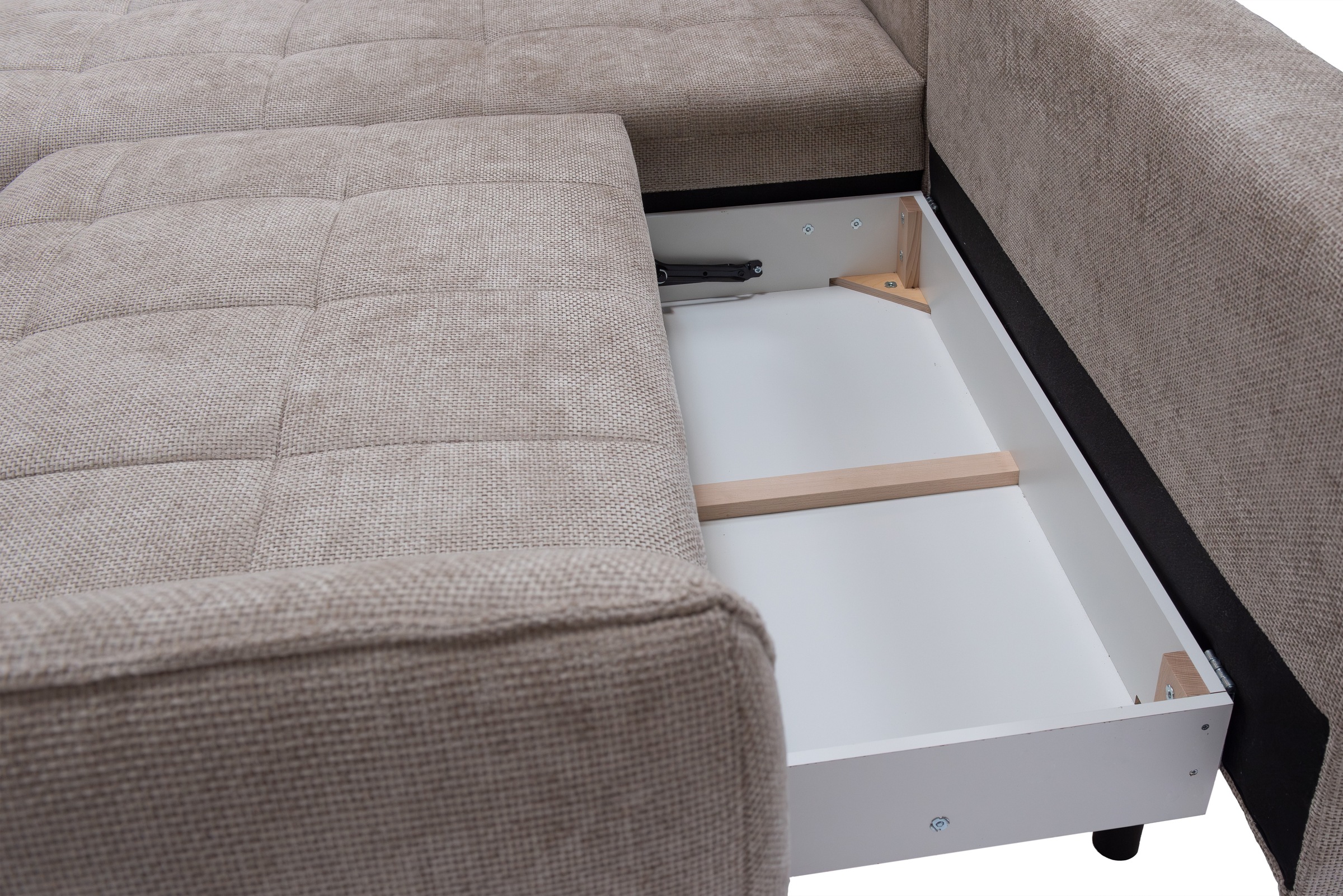 exxpo - sofa fashion Ecksofa »Samoa, bequem und modern, mit Easy-Lift-Bettfunktion, L-Form«, Ecksofa Samoa, inkl. Bettfunktion, Bettkasten und Rückenkissen