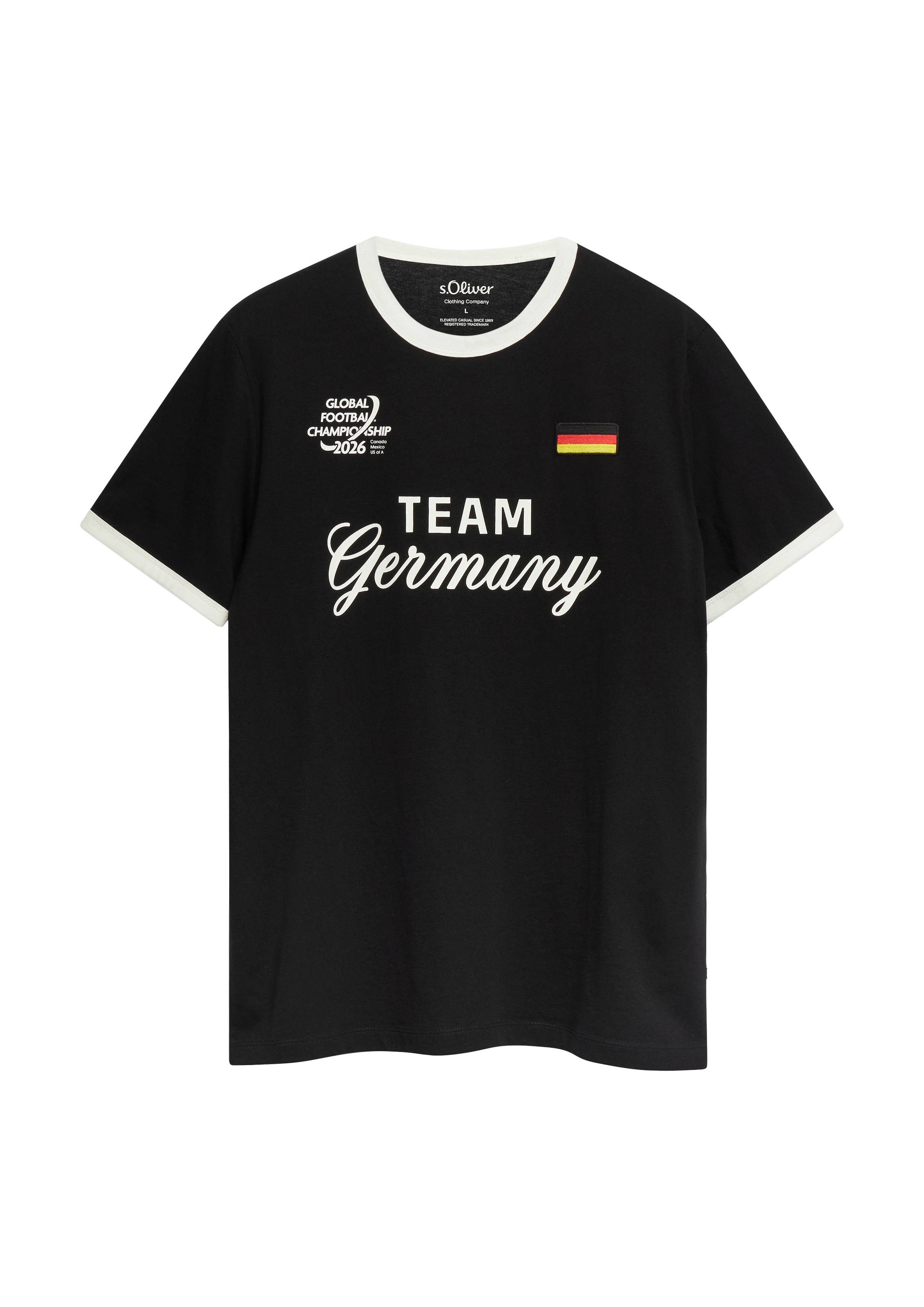 s.Oliver Kurzarmshirt Sommershirt - WM 2026 - mit GERMANY-Print