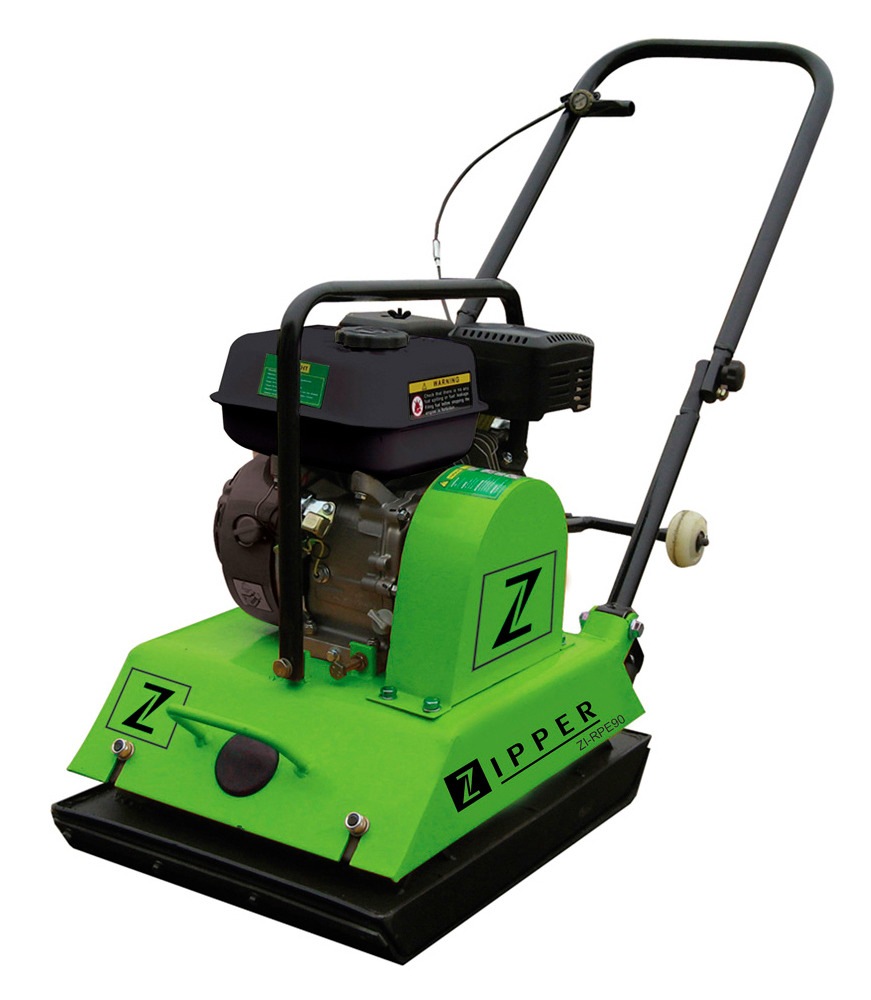 ZIPPER Rüttelplatte "ZI-RPE90", B/L: 44cm x 85cm, grün, Rüttelplatten