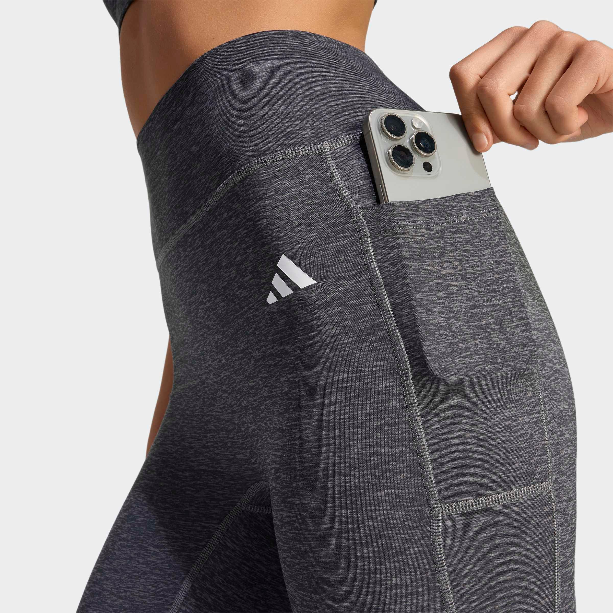 adidas Performance Trainingstights »OPTIME ESSENTIALS WORKOUT HEATHER 7/8-LEGGINGS«