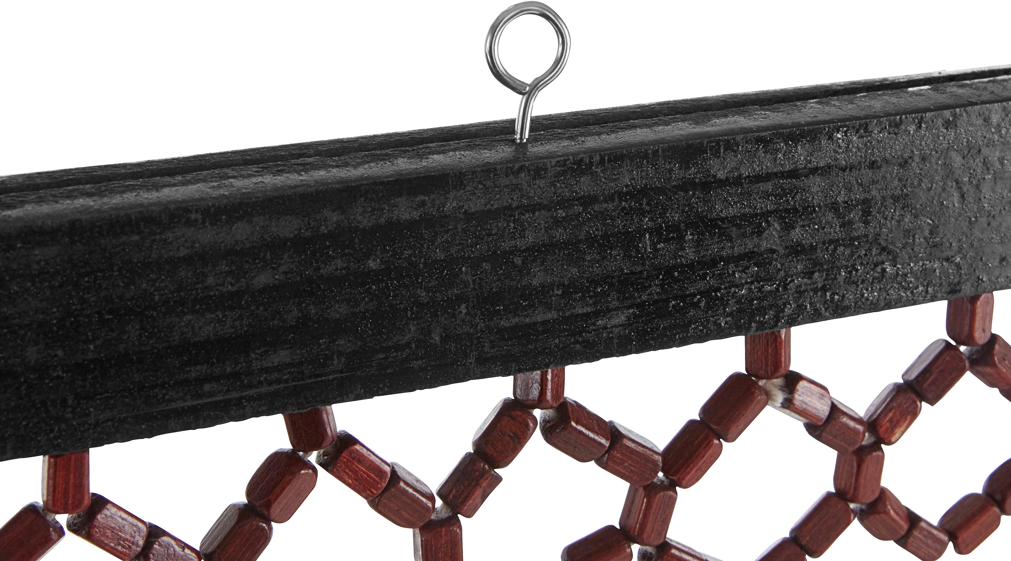 Thumbnail - locker Türvorhang "Sevilla" Hakenaufhängung 1 Stk. tlg. mit Kreisdekor, 90x200 cm