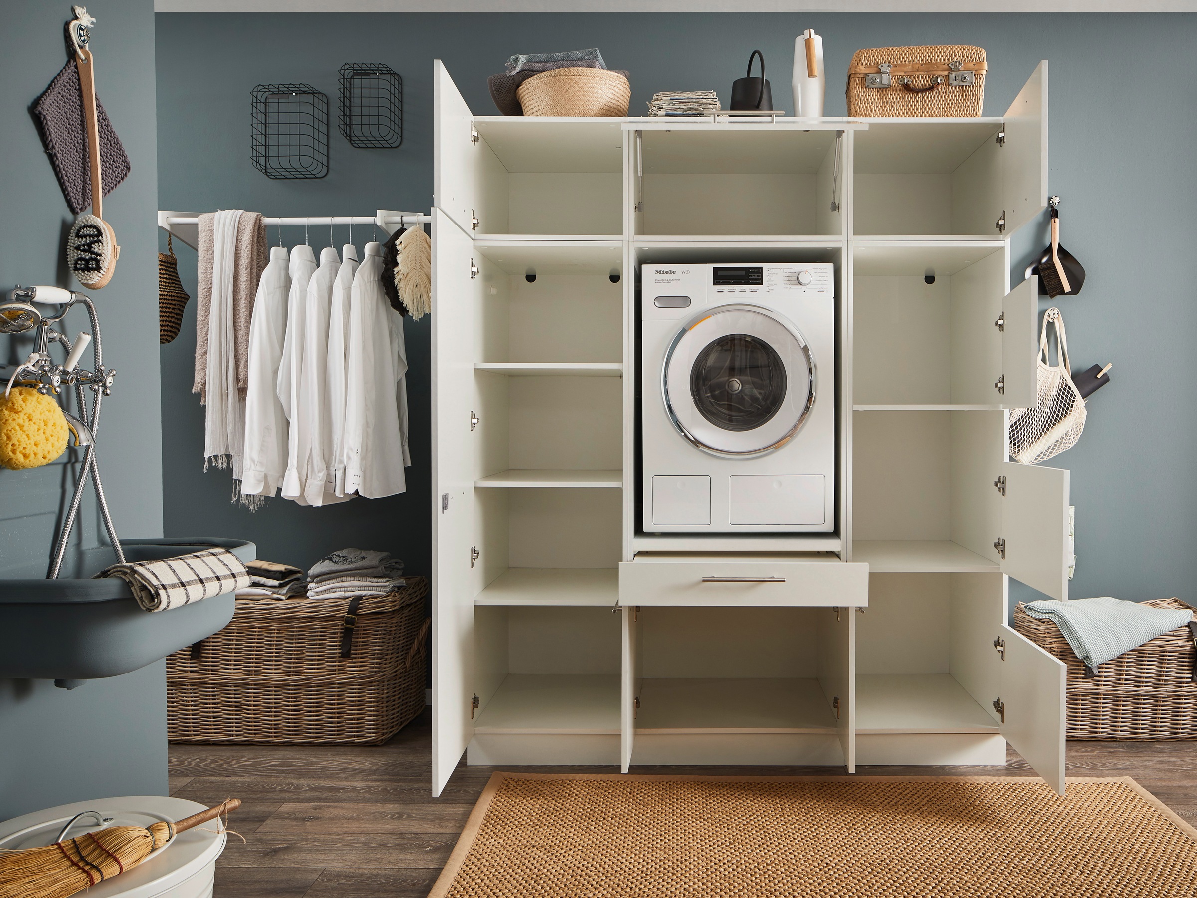 Laundreezy Mehrzweckschrank-Set »LAUNDREEZY LDSK9«, Breite 167,5 cm