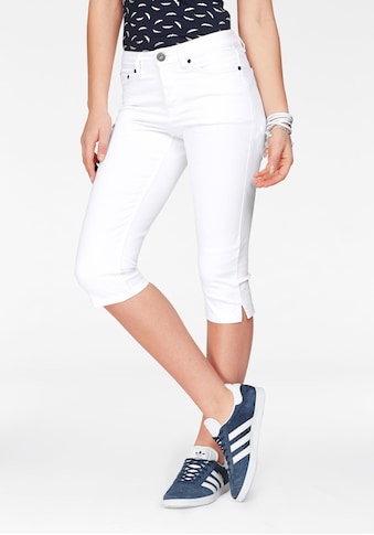 Caprijeans »mit Schlitz am Saum«, High Waist