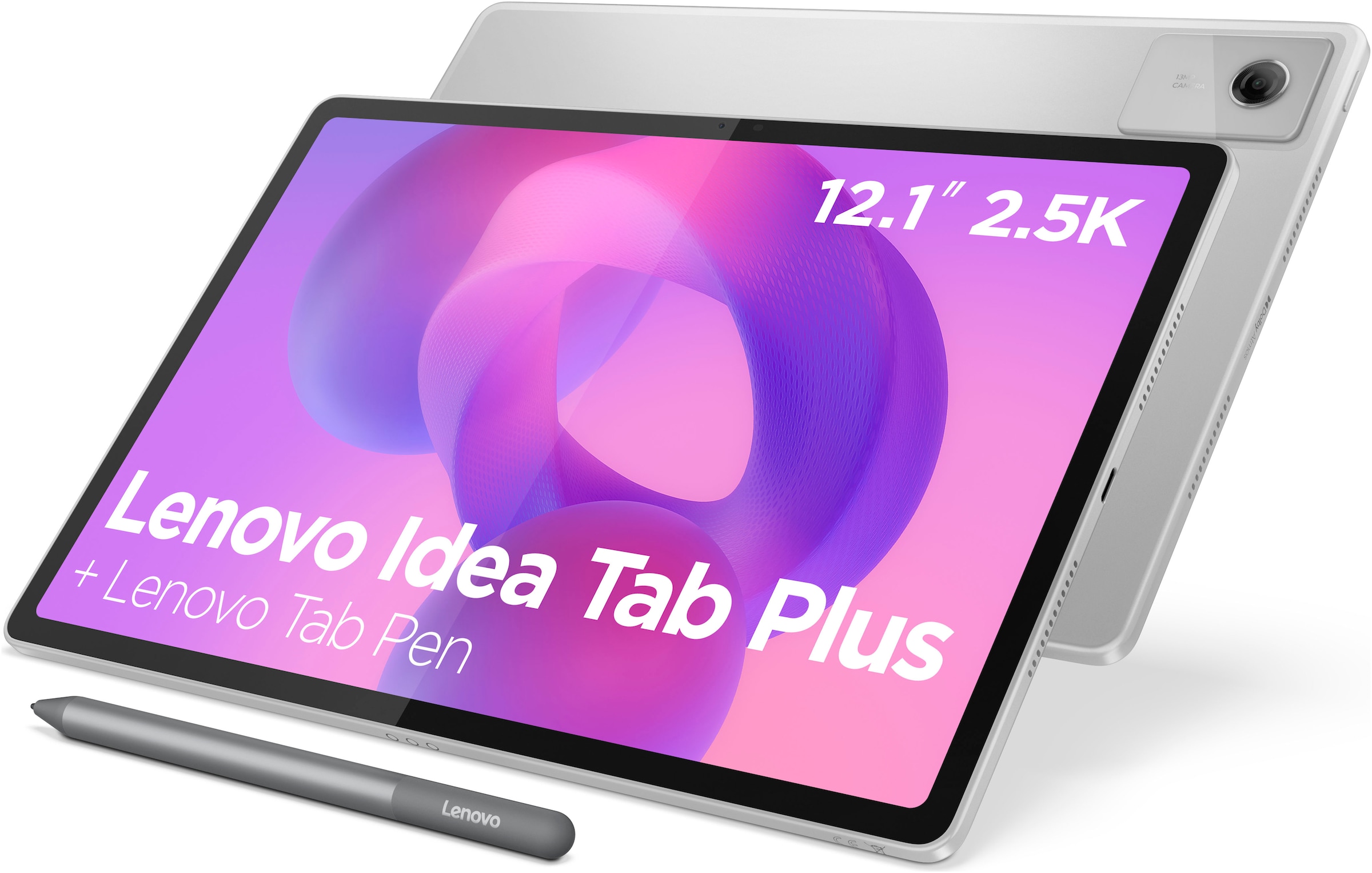 LENOVO Tablet "Idea Tab Plus (12,1 Zoll)", 256 GBcloud grau, Tablets_EBookReader, 4 Lautsprecher, optimiert mit Dolby Atmos