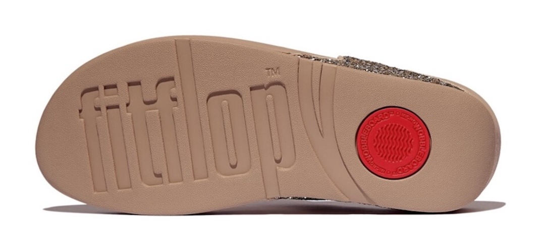 Fitflop Zehentrenner »LULU MULTI-TONAL GLITTER TOE«, Badeschuh, Slides, Sandale mit Glitter