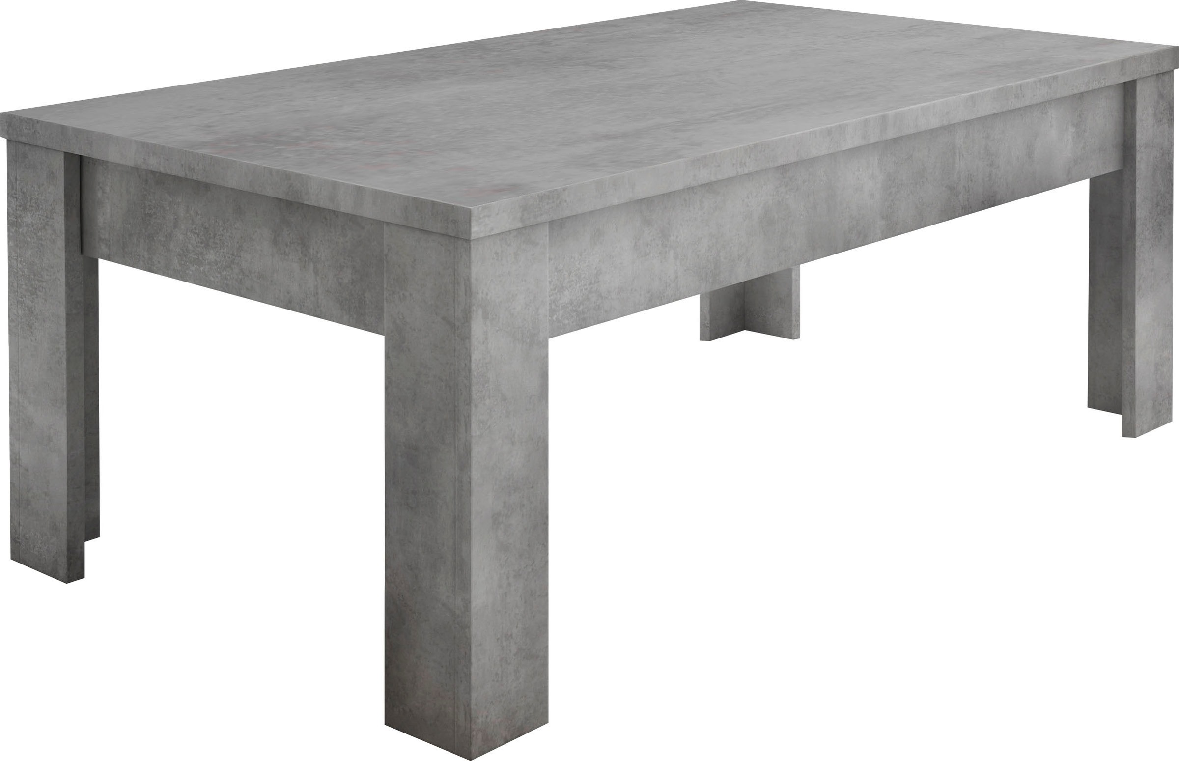 Home affaire Couchtisch "Dama 122 x 65 cm, Wohnzimmertisch mit Winkelfuß" S günstig online kaufen