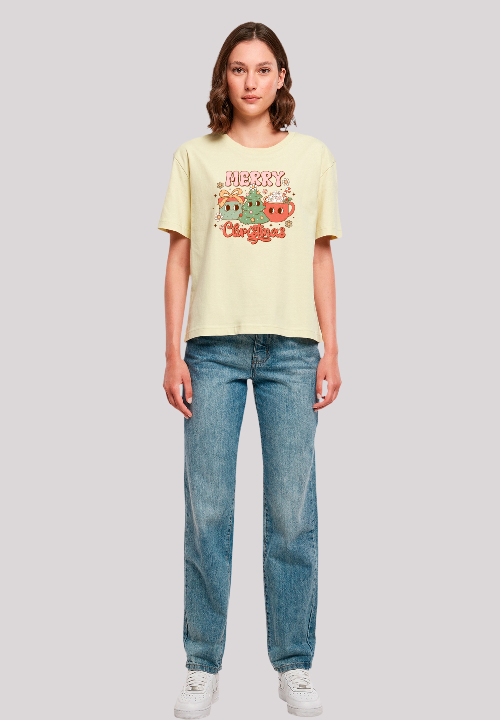F4NT4STIC T-Shirt »Merry Weihnachten Cozy And Cute«, Premium Qualität, Weihnachts-Kollection