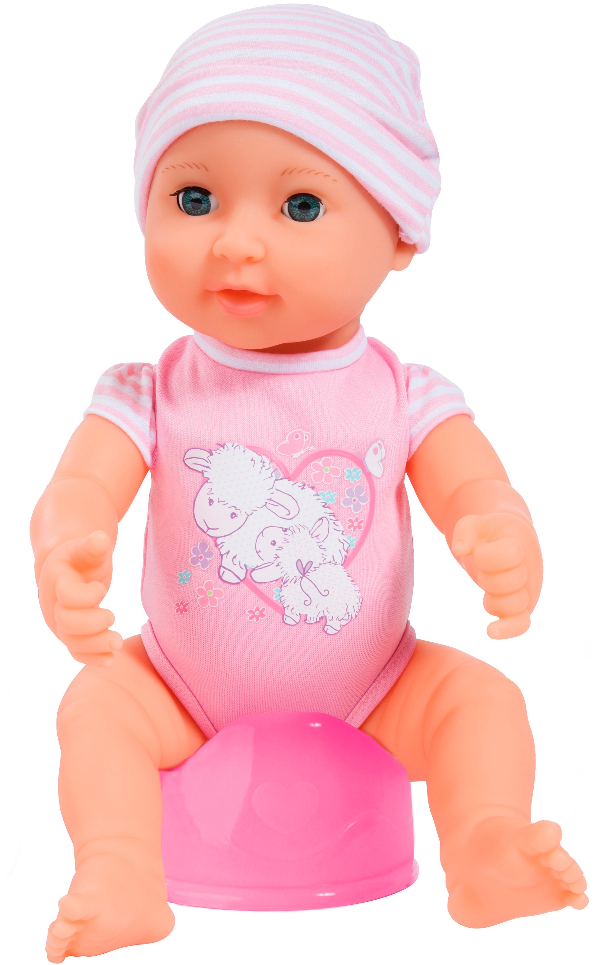 Bayer Babypuppe »Piccolina Newborn Baby 40 cm« mit Schafaugen und Funktion