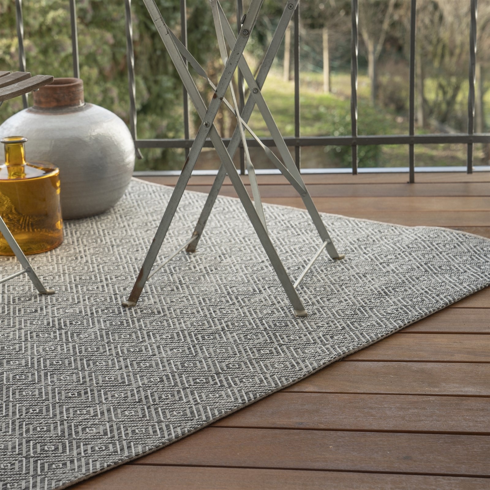 Kayoom Teppich "Nautic 980" rechteckig 7 mm Höhe Kurzflor, Modernes Muster, günstig online kaufen