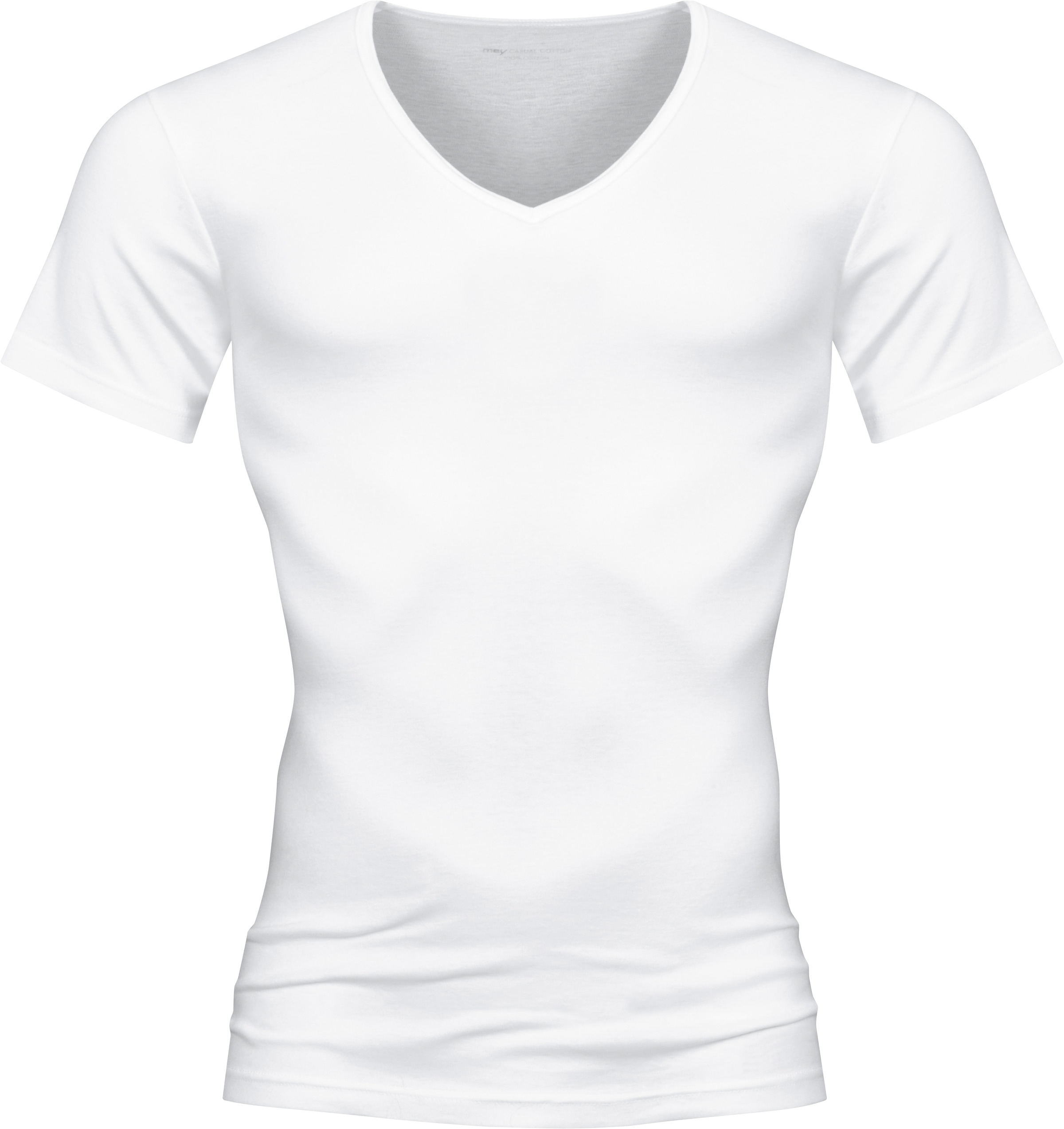 Mey V-Shirt »CASUAL COTTON (K)«, Elastische Hals und Armabschlüsse
