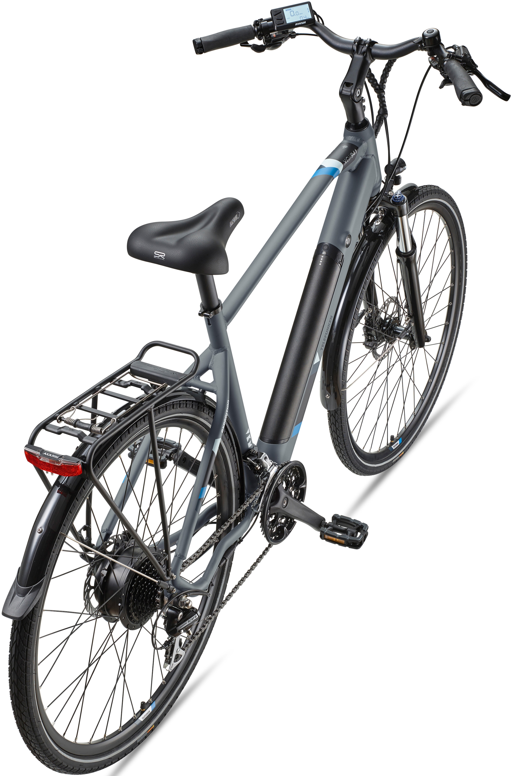 Telefunken E-Bike »Expedition XC941«, 24 Gang, Shimano, Acera, Heckmotor 250 W, (ca. 100 km Reichweite-hydraulische Scheibenbremsen-Straßenzulassung), Trekking Elektrofahrrad, Herren, 28 Zoll, 36 V 417,6 Wh Akku, Pedelec