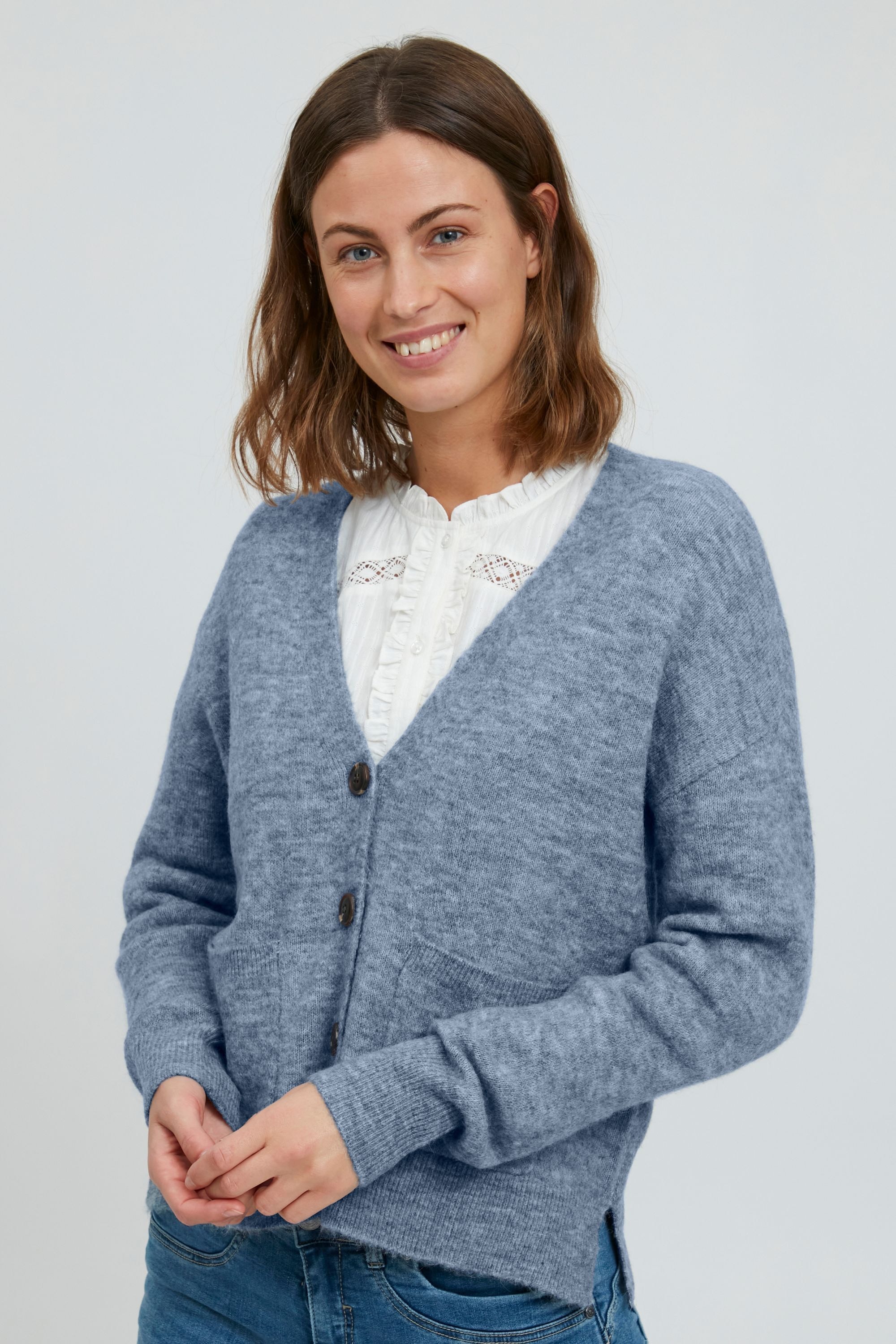 fransa Strickjacke »Fransa FREMDEBBI 2 Cardigan - 20610192« für kaufen |  BAUR