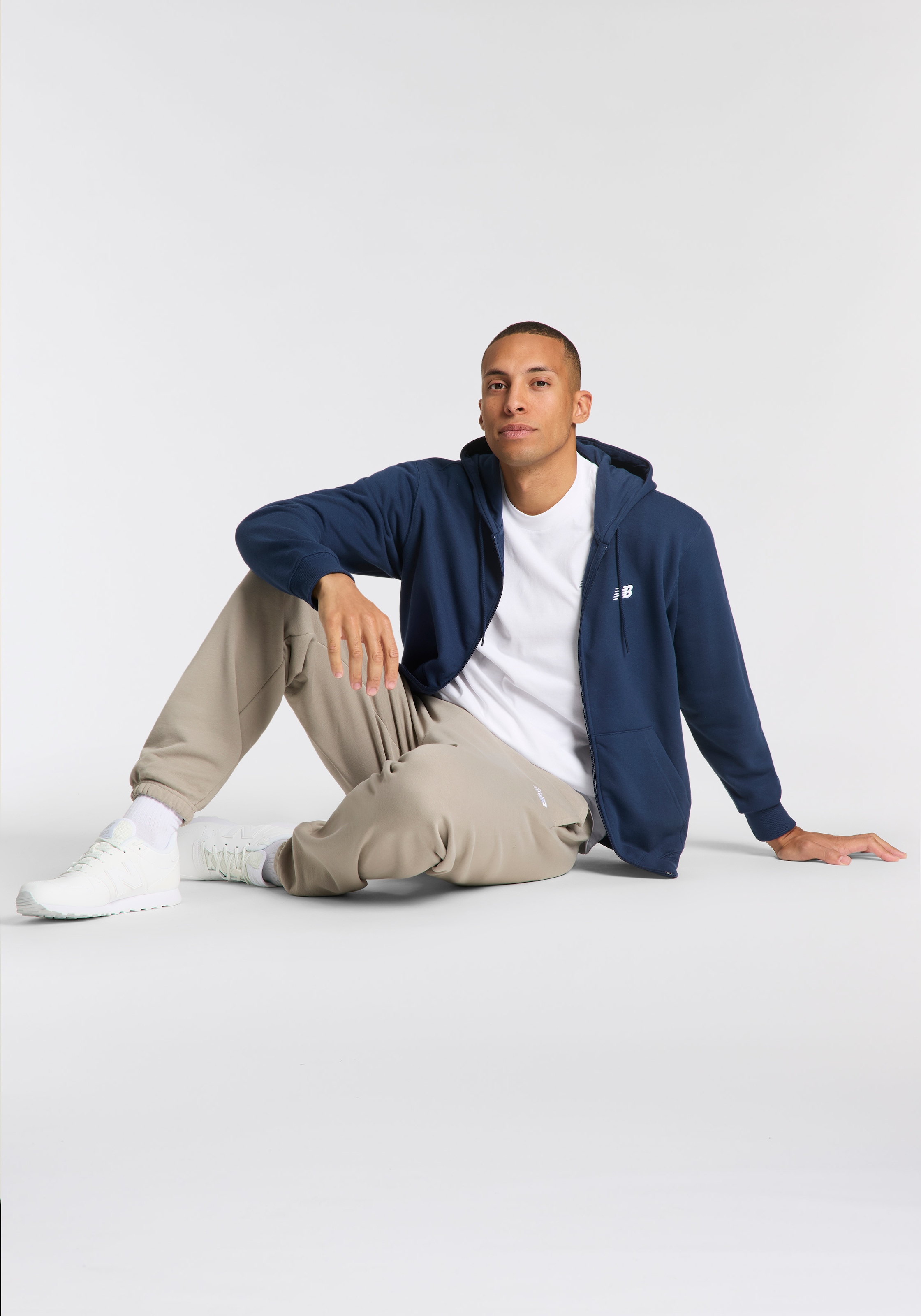 New Balance Sweatjacke »Sport Essentials Logo French Terry Full Zip«