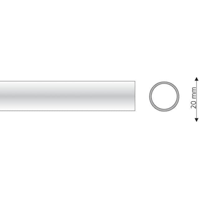 Liedeco Gardinenstange »Gardinenrohr, Stilrohr, Gardinenstange 20 mm  \