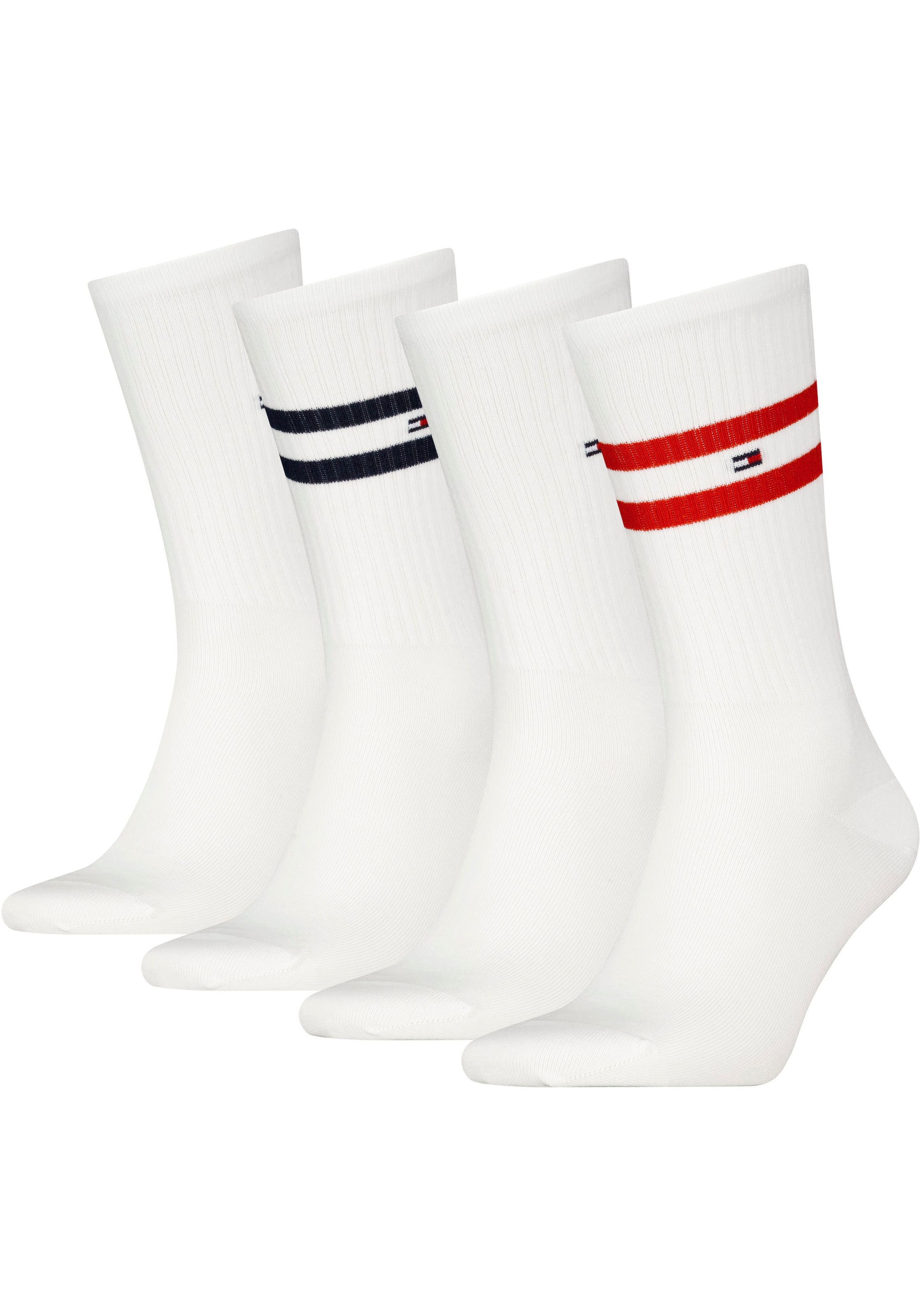 Tommy Hilfiger Socken, (4 Paar), mit Logostickerei