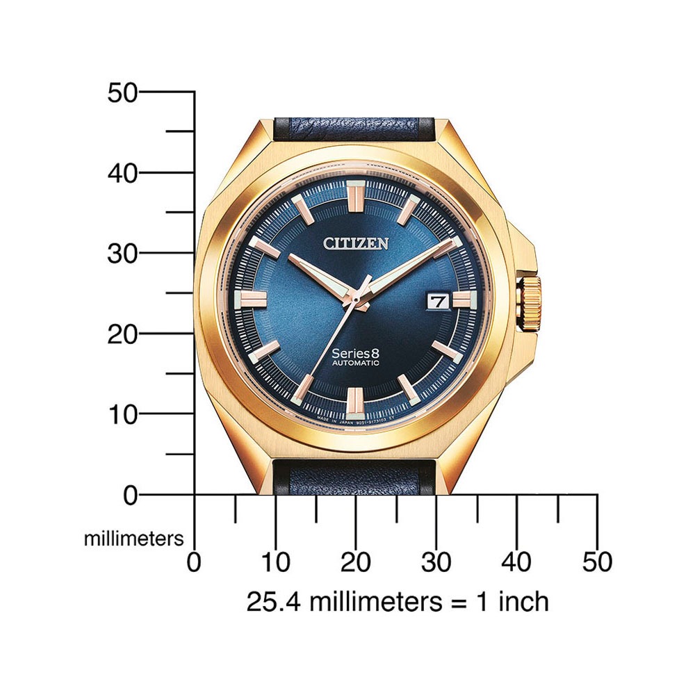 Citizen Automatikuhr »Series 8«, Armbanduhr, Herrenuhr, Mechanische Uhr, analog, Datum, Eco-Drive