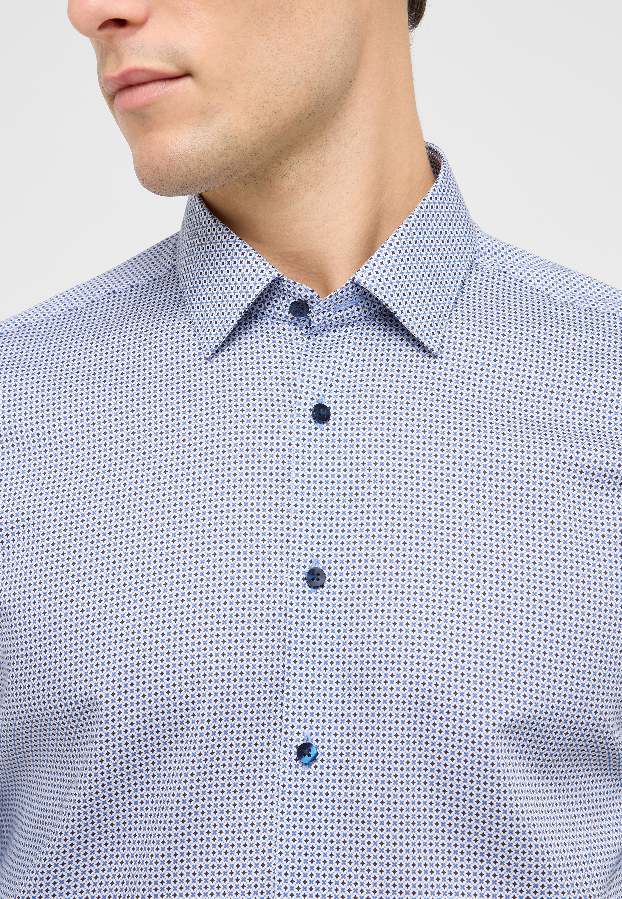 Thumbnail - Eterna Langarmhemd "SLIM FIT" NON IRON (bügelfrei)