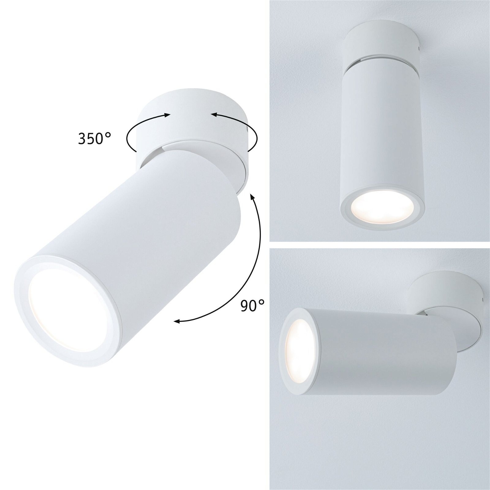 Paulmann LED Deckenleuchte »Turnal Coin 2700K 470lm 230V 6W«, 1 flammig, 3-Step-Dim