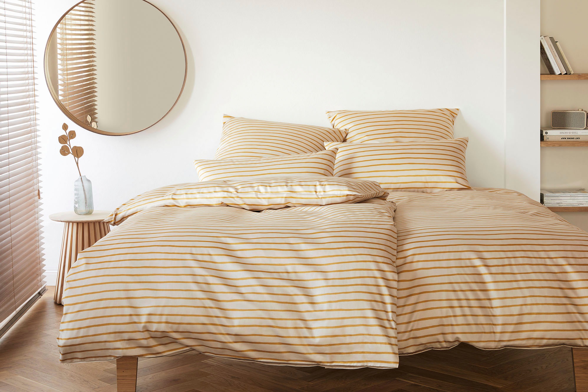 Elegante Bettwäsche "Lines" 2 Stk. tlg. angenehmes Hautgefühl günstig online kaufen