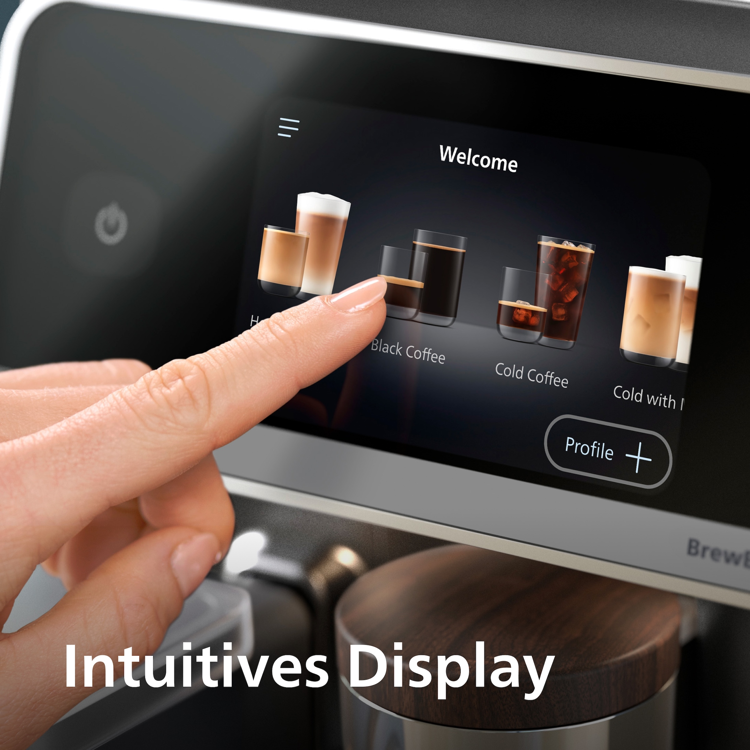 Philips Kaffeevollautomat »EP8757/12 8000 Series Café Aromis, 50 Getränke (heiß oder eisgekühlt)« LatteGo Pro-Milchsystem, BrewExtract Technologie, appfähig, Schwarz