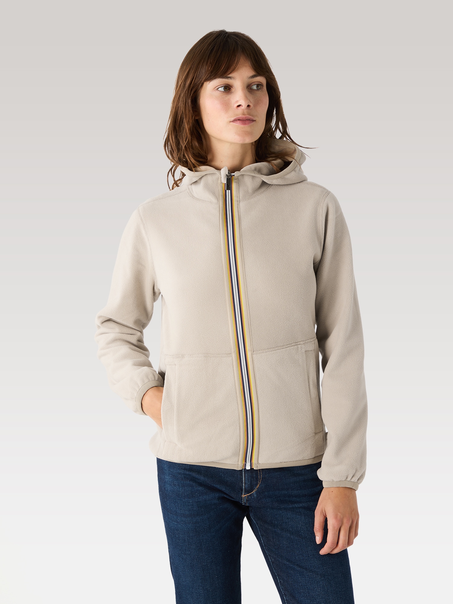 K-WAY Funktionsjacke »K-Way Winterjacke LINN VELOUR POLAR DOUBLE zum Wenden«
