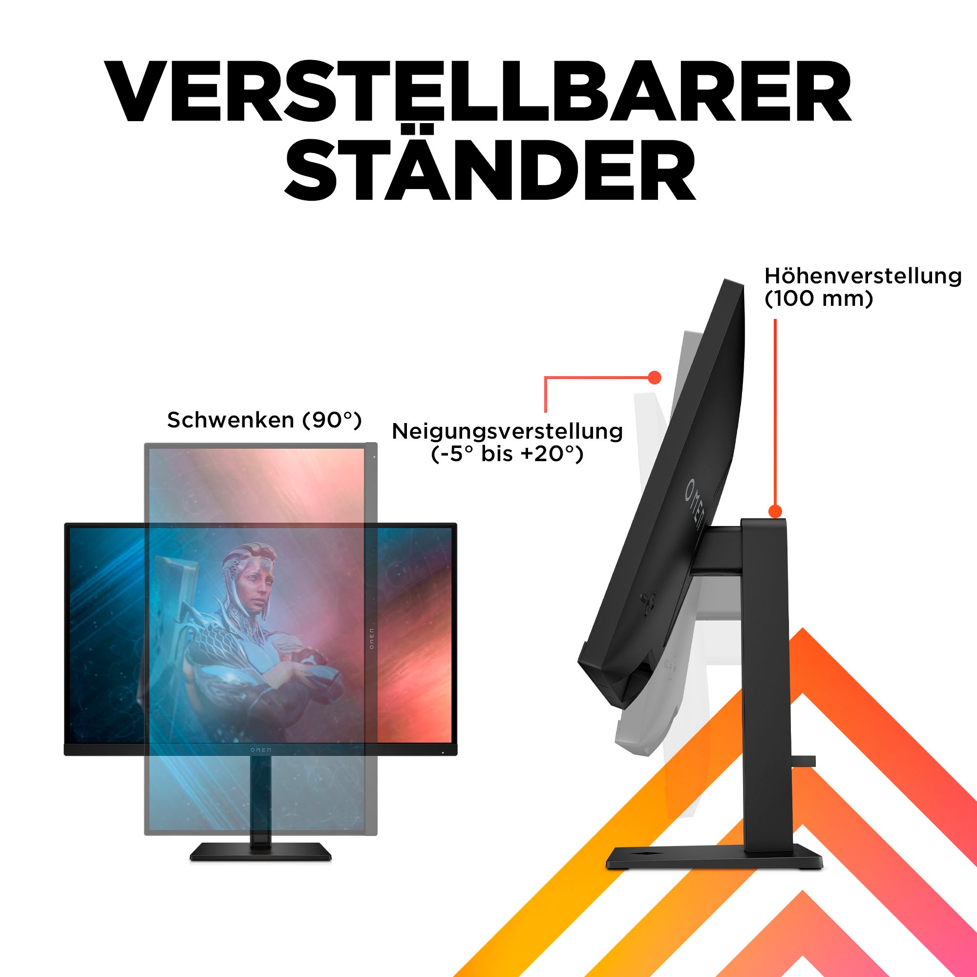 HP Gaming-Monitor »OMEN 27 G2 (HSD-0155-A)«, 69 cm/27 Zoll, 1920 x 1080 px, Full HD, 1 ms Reaktionszeit, 165 Hz