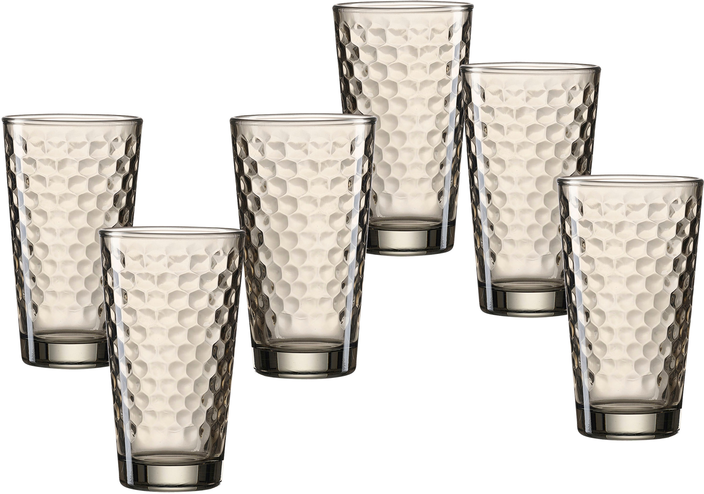 Longdrinkglas »Favo, 6-teilig«, (Set, 6 tlg.), 350 ml