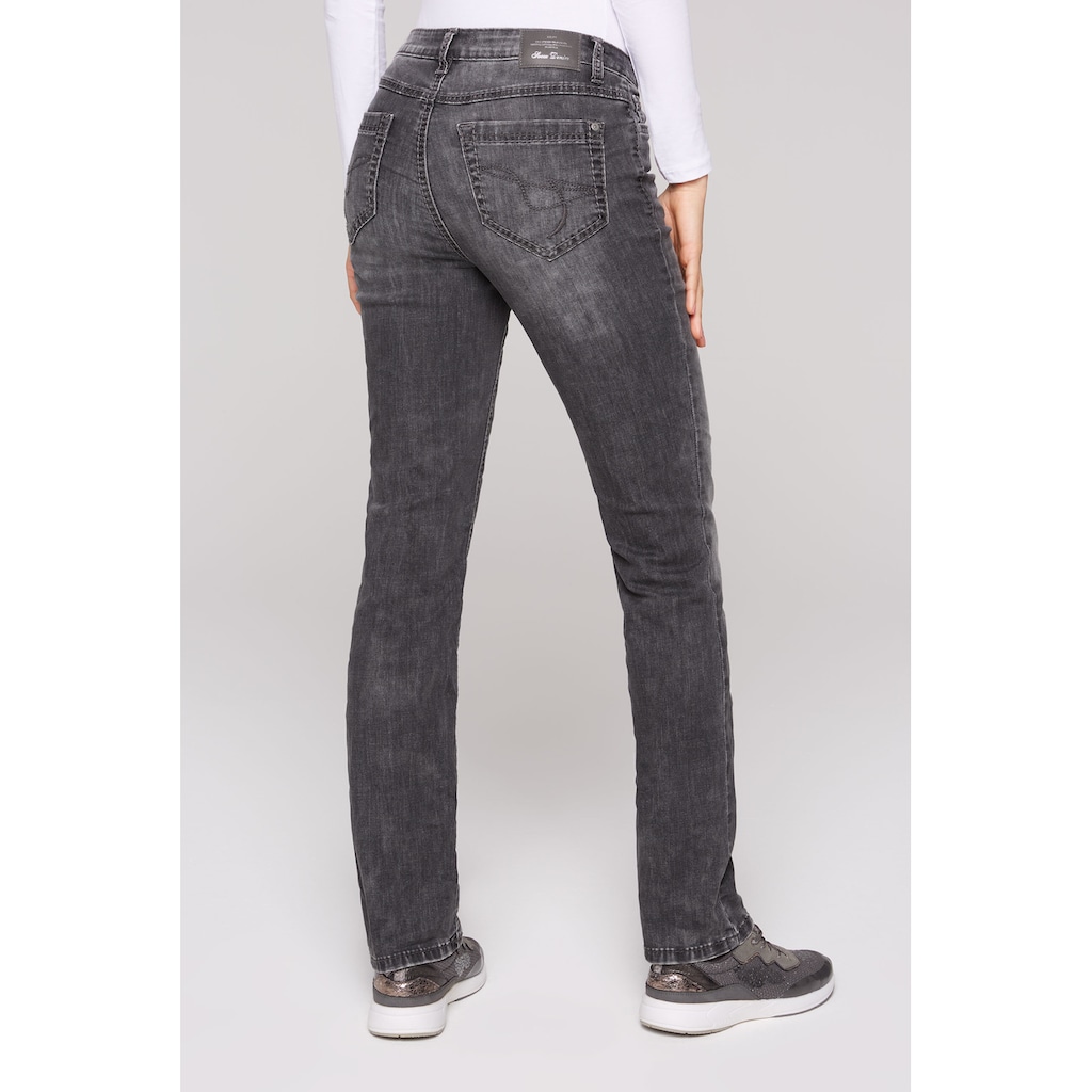 SOCCX Regular-fit-Jeans, mit breiten Nähten