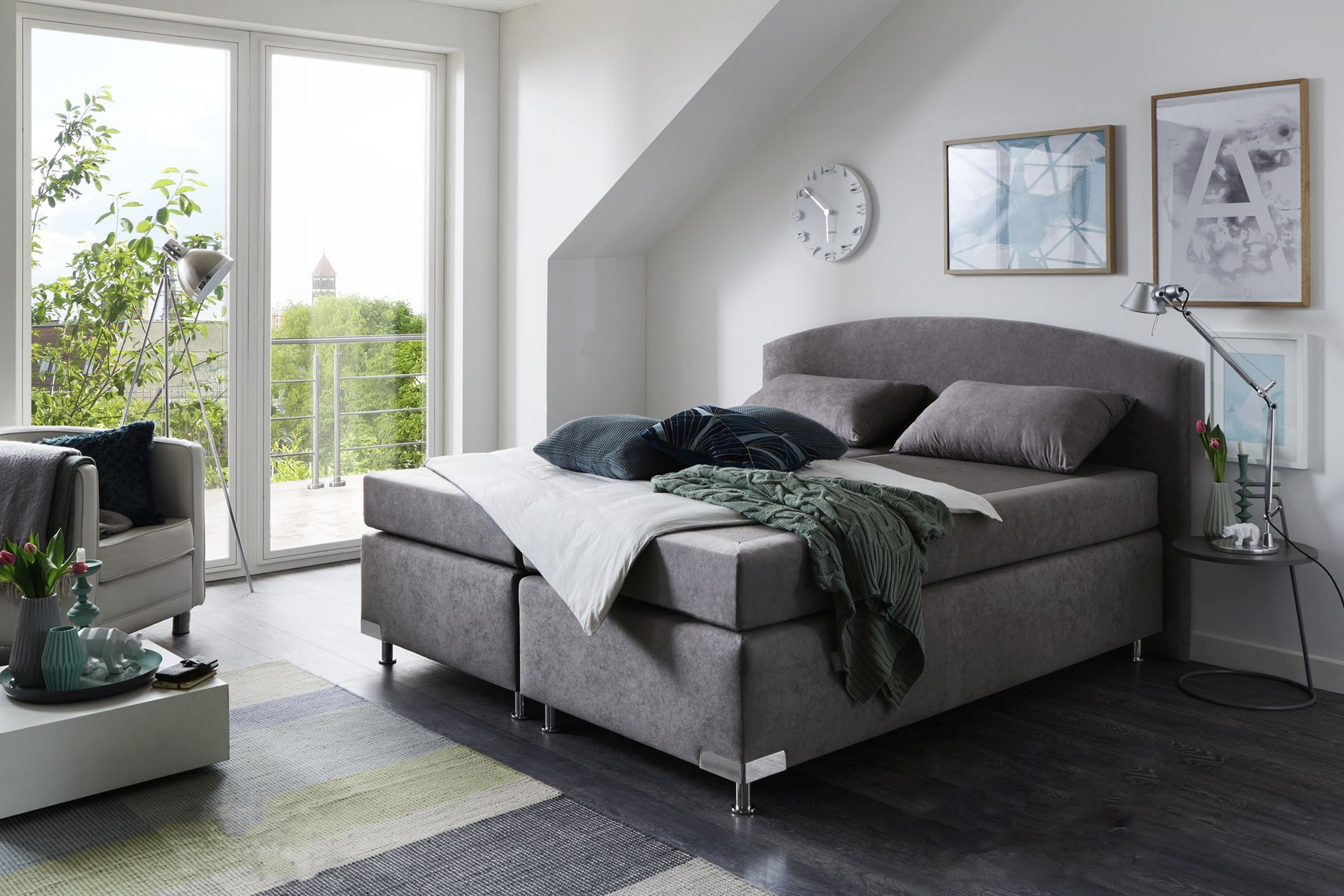 Westfalia Schlafkomfort Boxspringbett »Amsterdam«, (Optional mit Topper)
