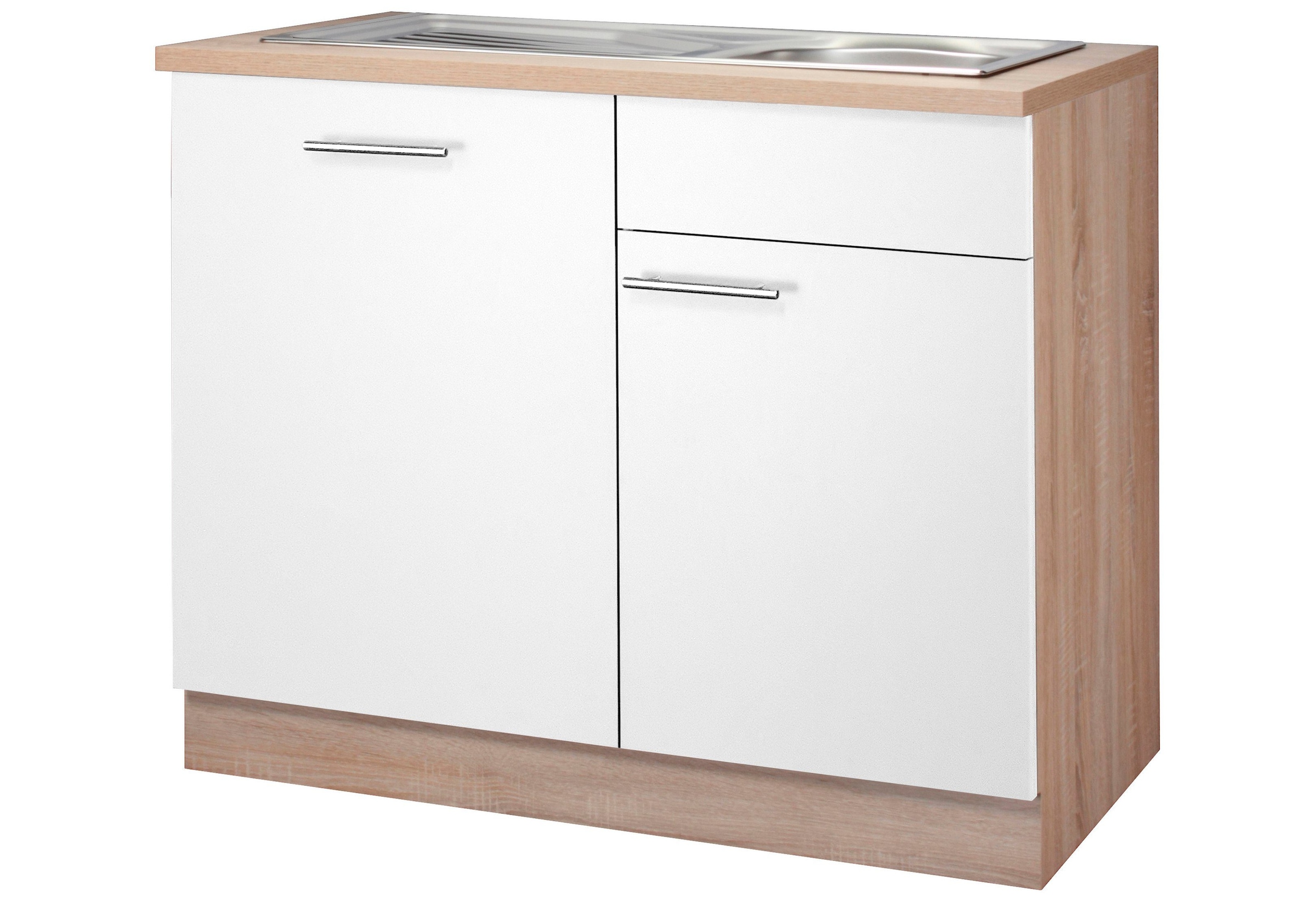 wiho Küchen Spülenschrank »Montana«, 110 cm breit, inkl. Tür/Griff/Sockel  für vollint. Geschirrspüler kaufen | BAUR