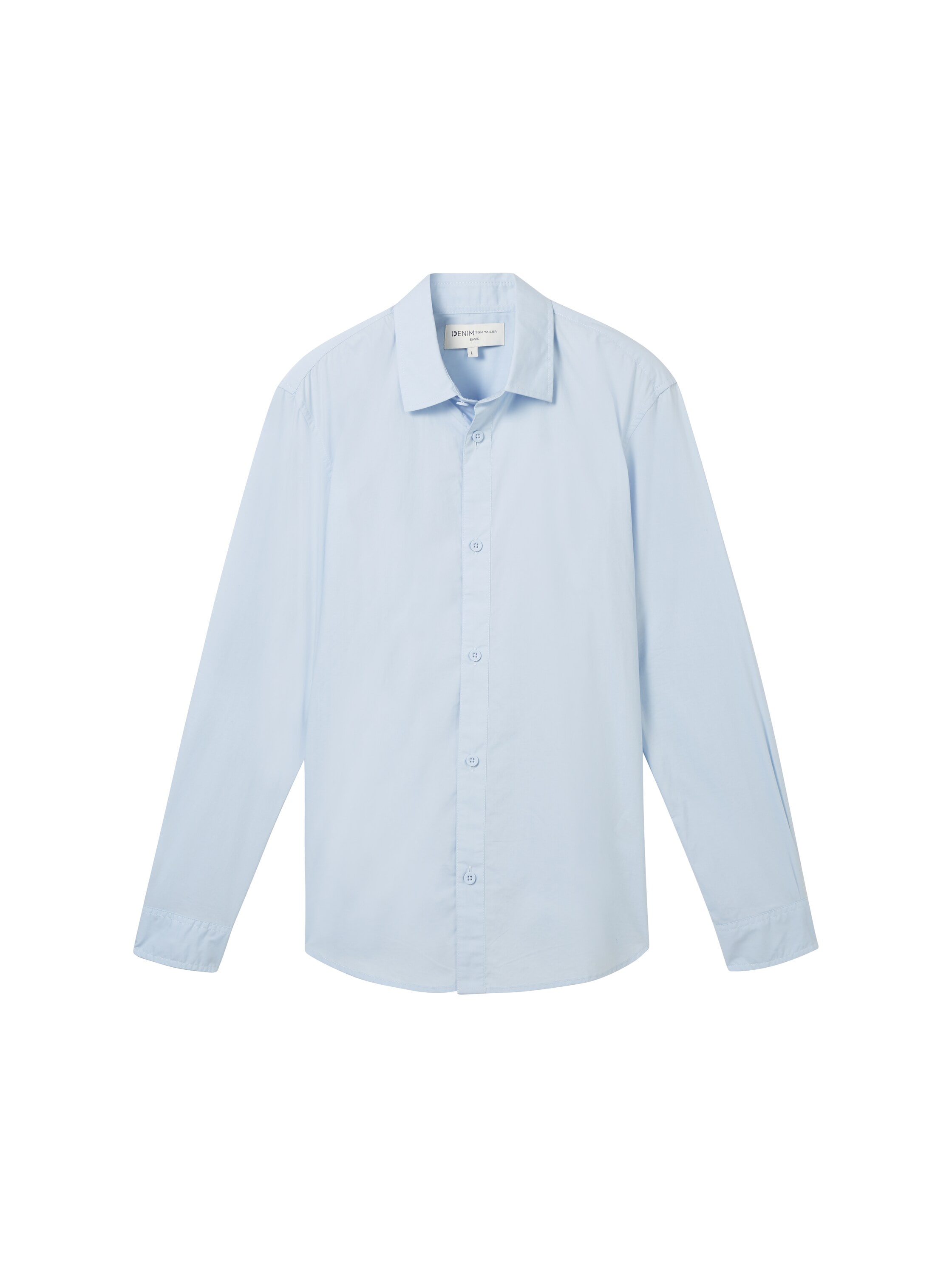 TOM TAILOR Denim Langarmhemd, mit Knopfleiste