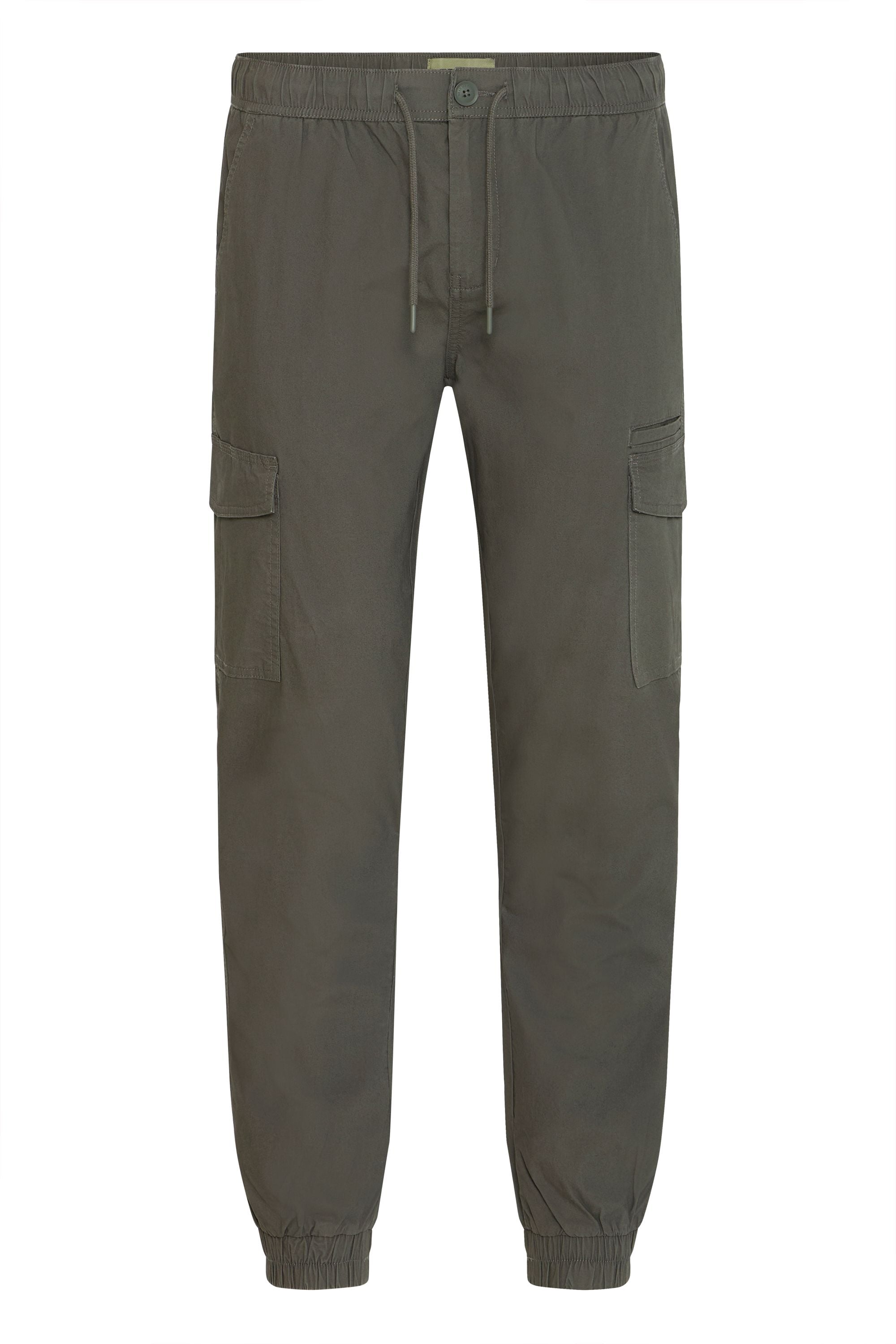 Jogginghose BLEND "BHTino", Herren, Gr. 31, Länge 34, iron gate, Twill, 98% Baumwolle, 2% Elasthan, unifarben, normal lang, Hosen Jogginghose, Stilvolle Cargohose mit Taschen