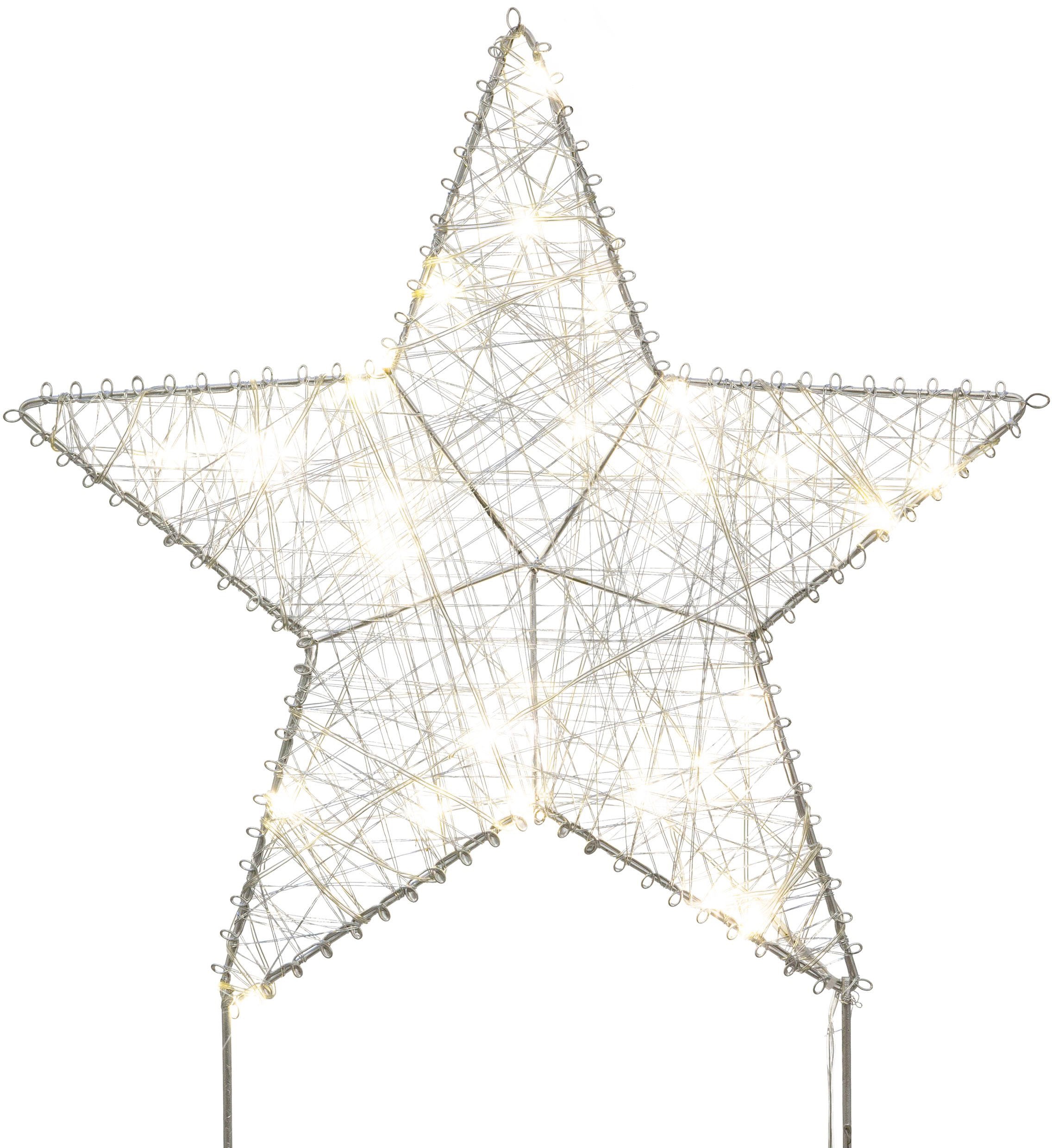 Creativ deco Dekostern "LUMIA, Deko-Objekt Stern", (2 St.), Weihnachtsdeko, günstig online kaufen