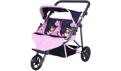 Knorrtoys® Puppen-Zwillingsbuggy »Duo - Navy Pink Bear« kaufen