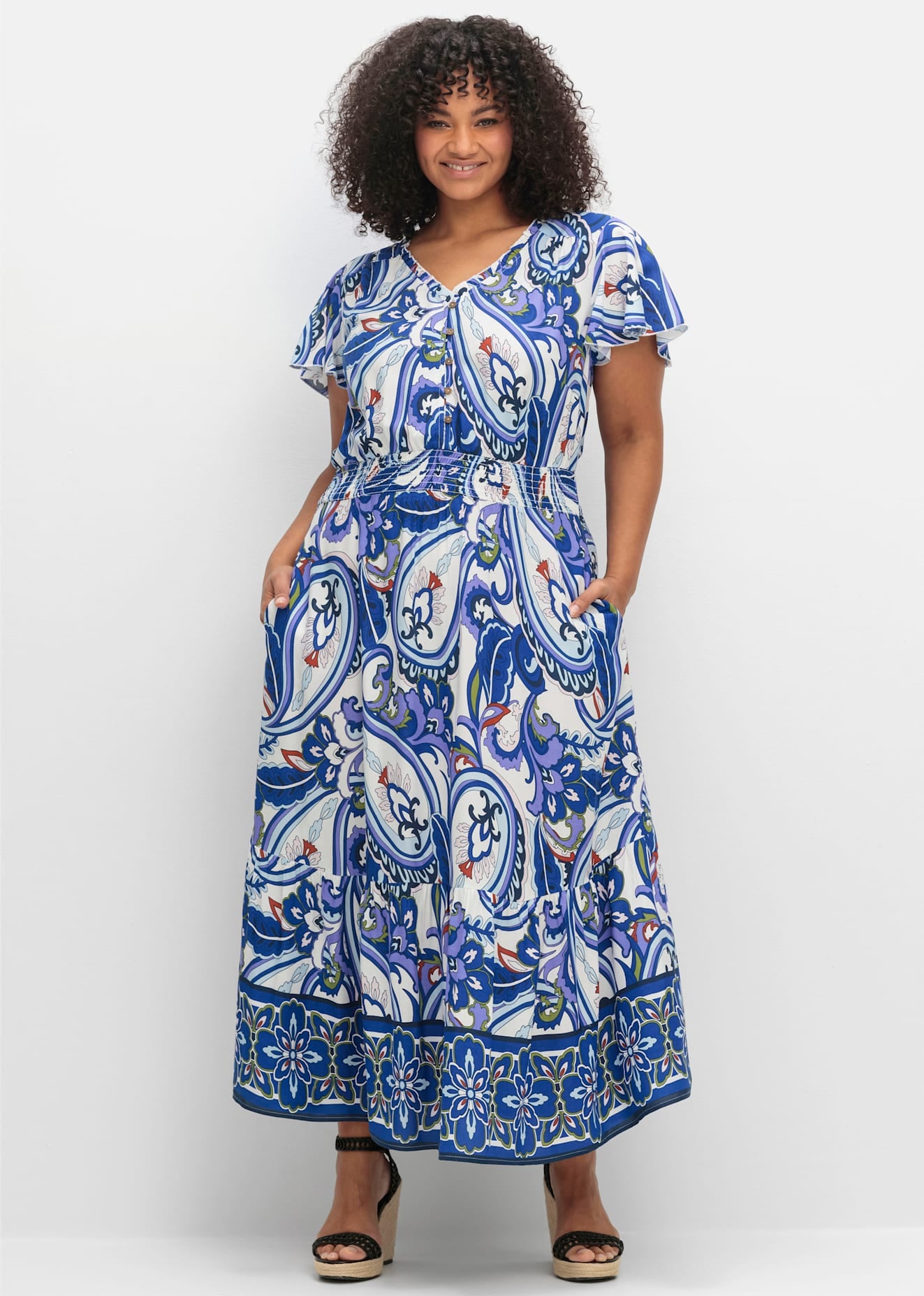 sheego by Joe Browns Maxikleid "Druckkleid" günstig online kaufen