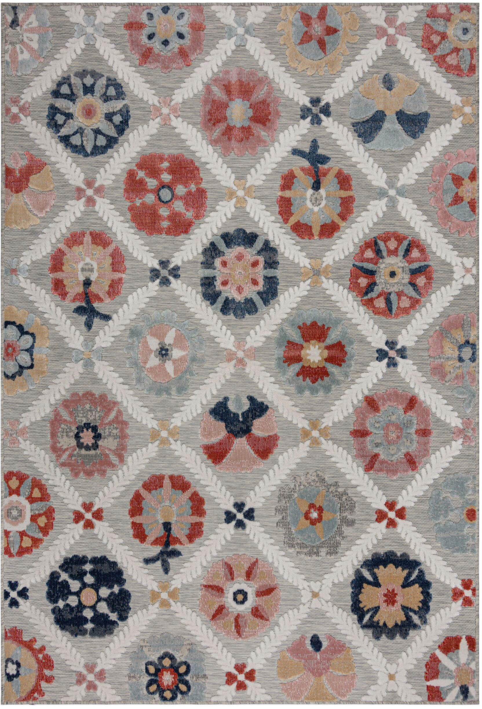 FLAIR RUGS Teppich "Flora, für drinnen und draußen" rechteckig 2 mm Höhe Ou günstig online kaufen