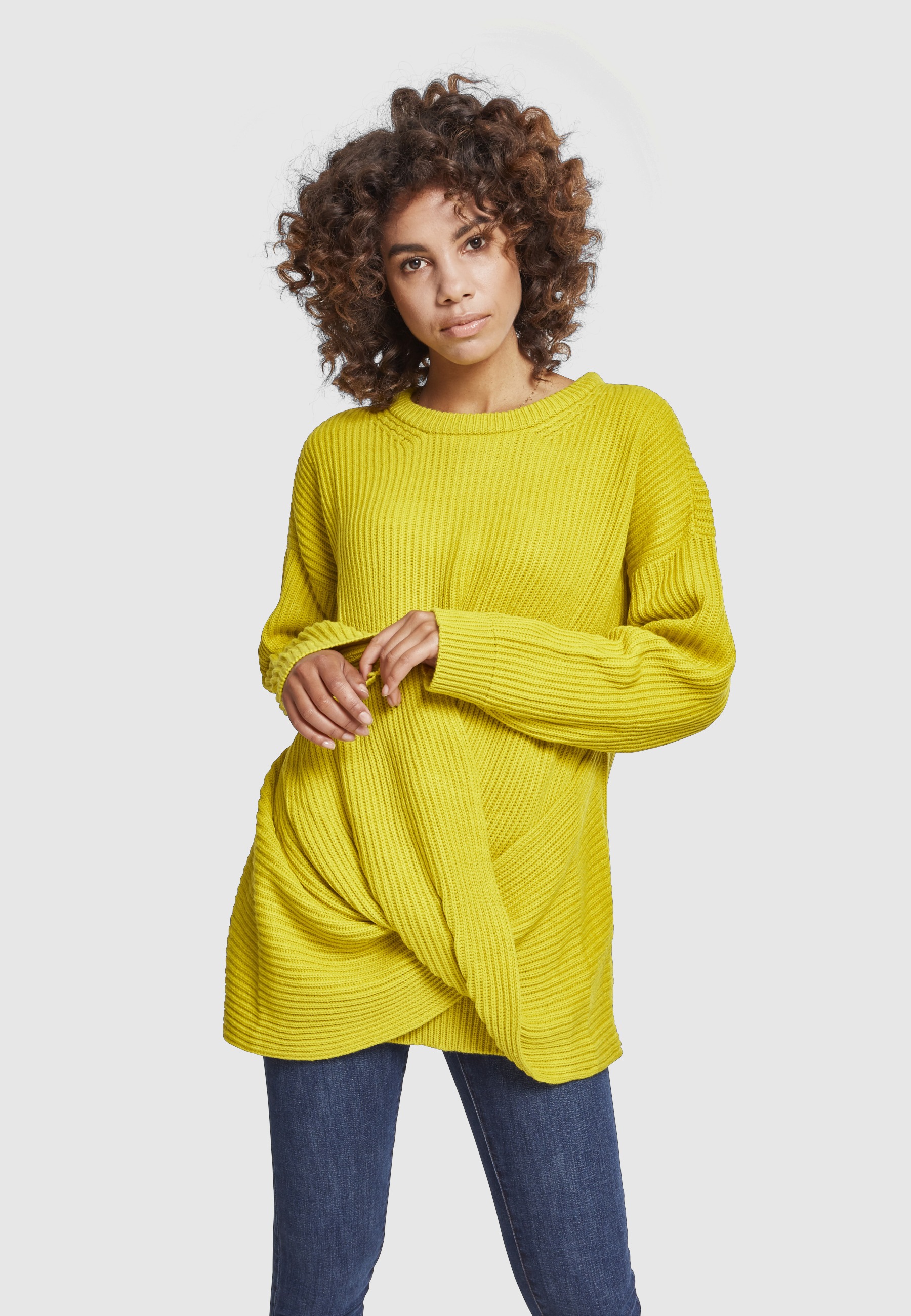 URBAN CLASSICS Sweatshirt »Urban Classics Damen Ladies Wrapped Sweater«, 1 Stk.
