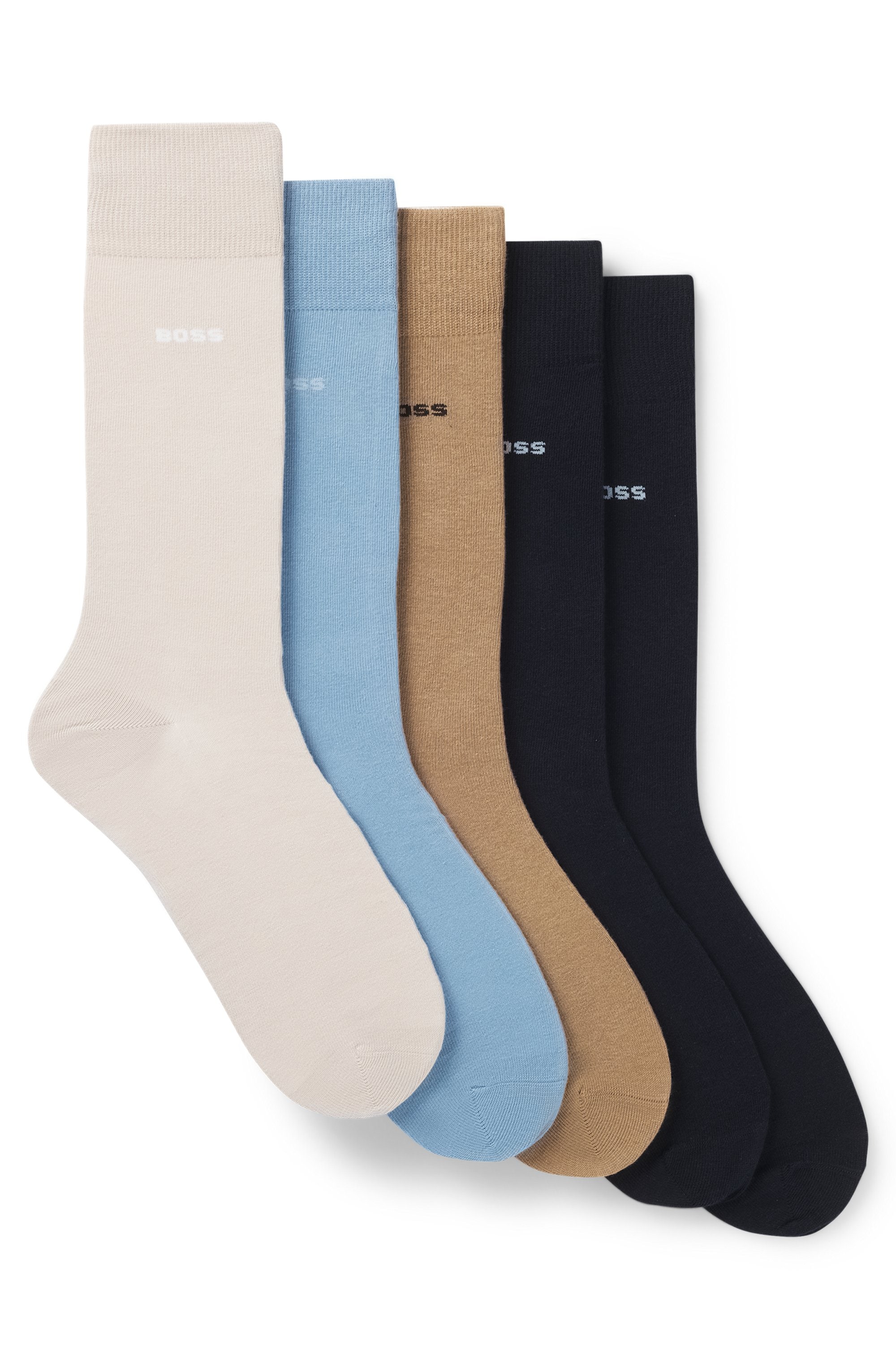 BOSS Socken "5P Uni Color CC", (5 Paar), in klassischer Unifarbe günstig online kaufen
