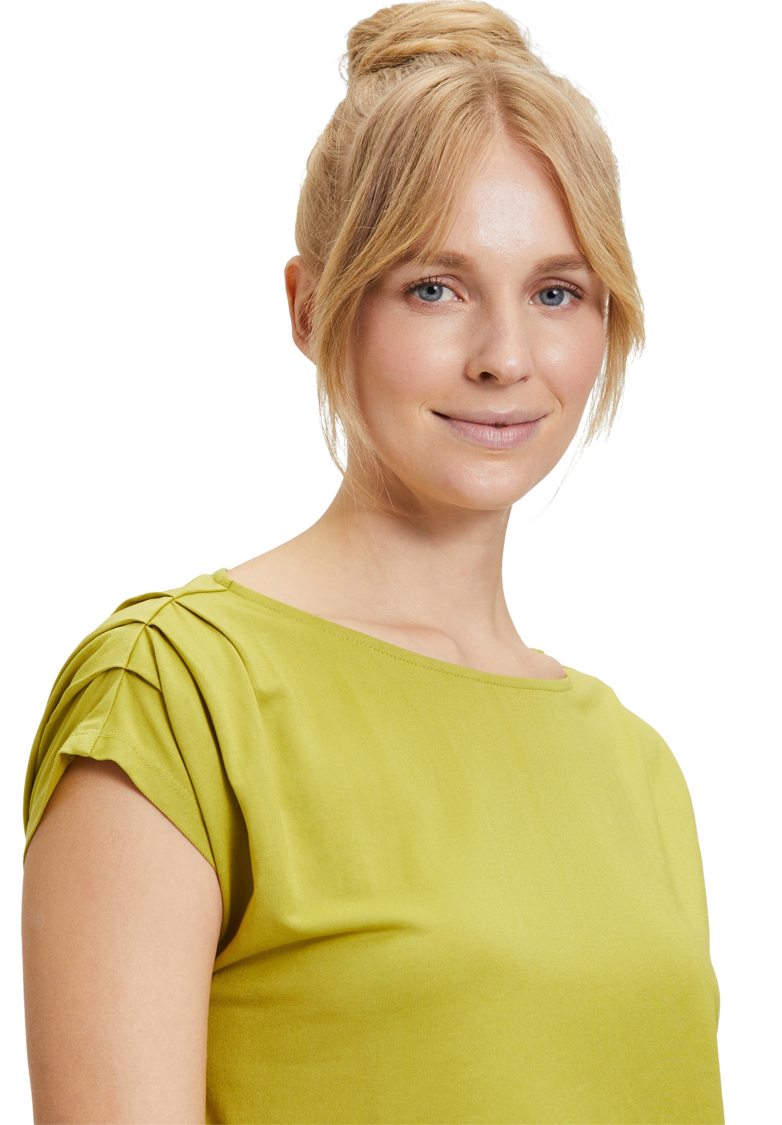 Cartoon Kurzarmshirt »Cartoon Damen Basic Shirt mit überschnittenen Ärmeln«, (1 tlg.), Falten