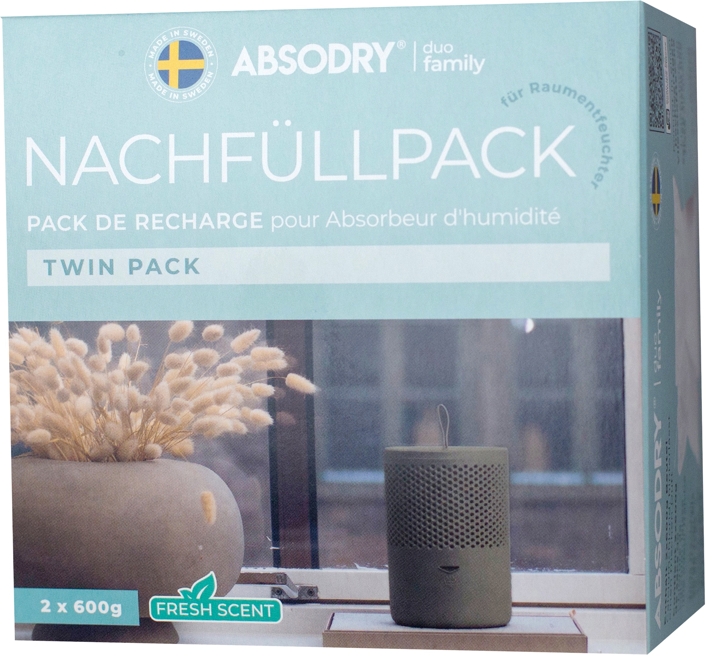 Absodry duo family Luftentfeuchter-Nachfüllpack (2 St.) s...